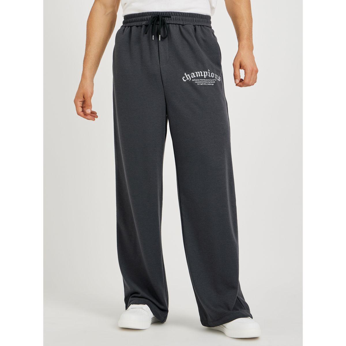بنطال جوغر فضفاض بتفاصيل مُطرزة-men-clothing-bottoms-joggers-image-1