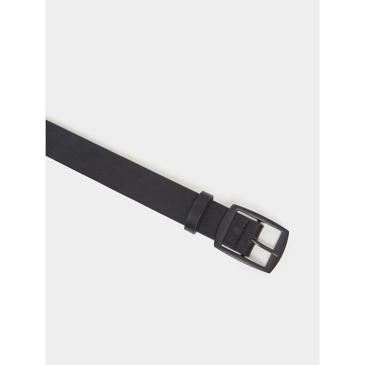 Styli Black Solid Pin Buckle Closure Belt-men-beltsandwallets-belts-image-4