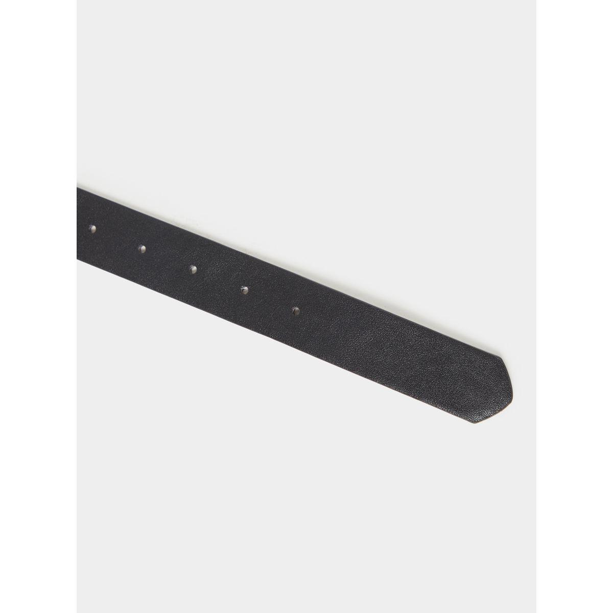 Styli Black Solid Pin Buckle Closure Belt-men-beltsandwallets-belts-image-5