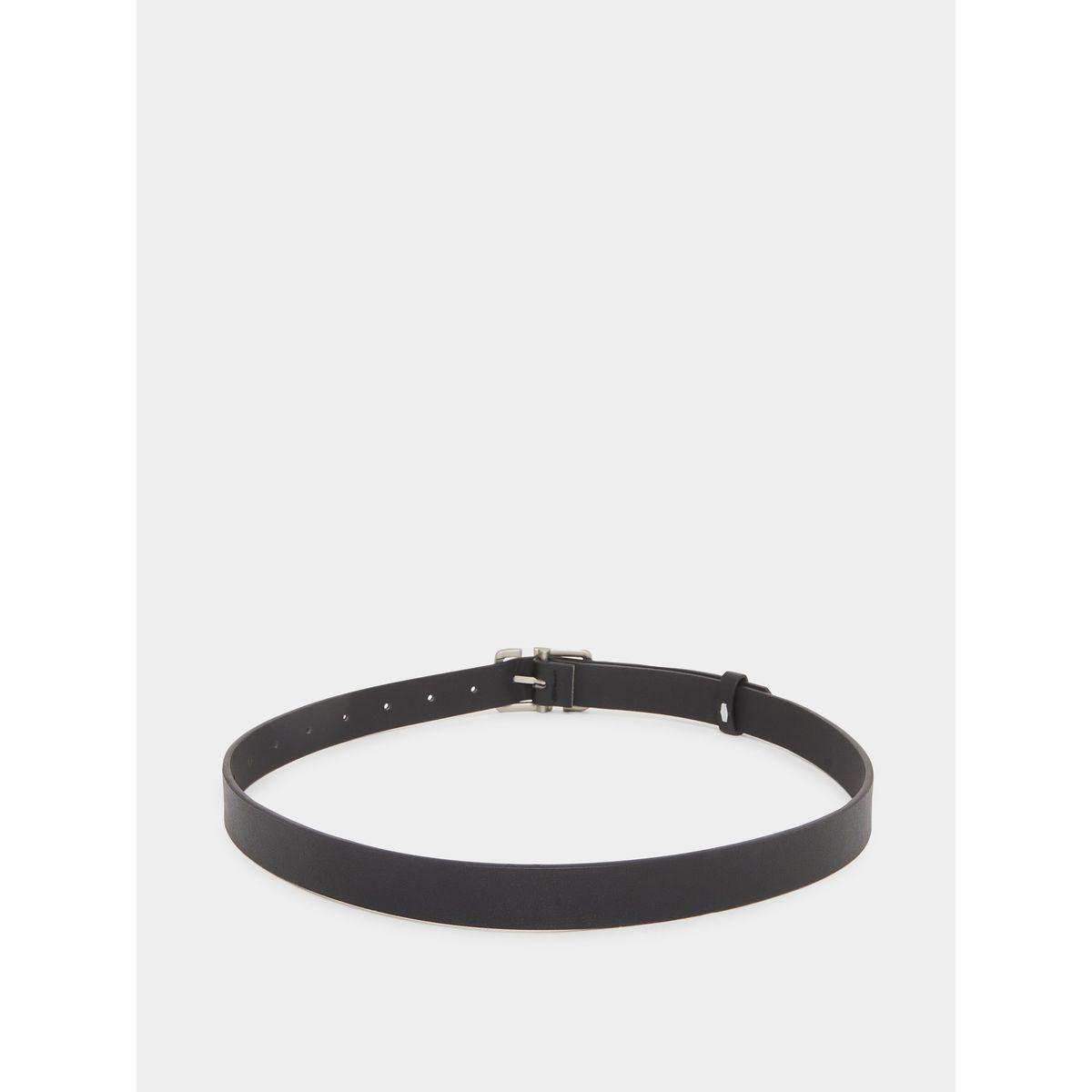 Styli Black Solid Waist Belt with Metal Buckle-men-beltsandwallets-belts-image-3