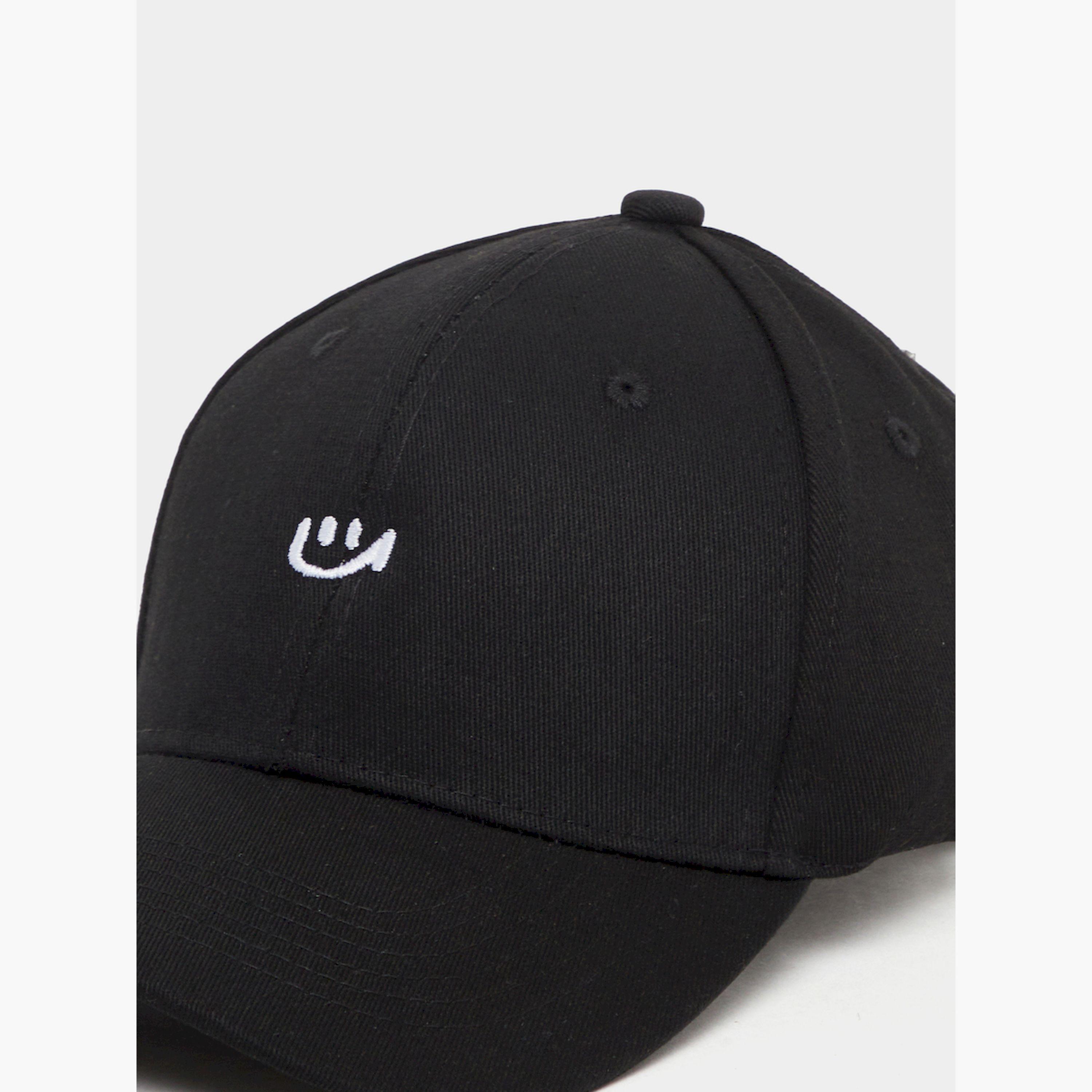 Styli Embroidered Smile Baseball Cap-men-caps-image-3