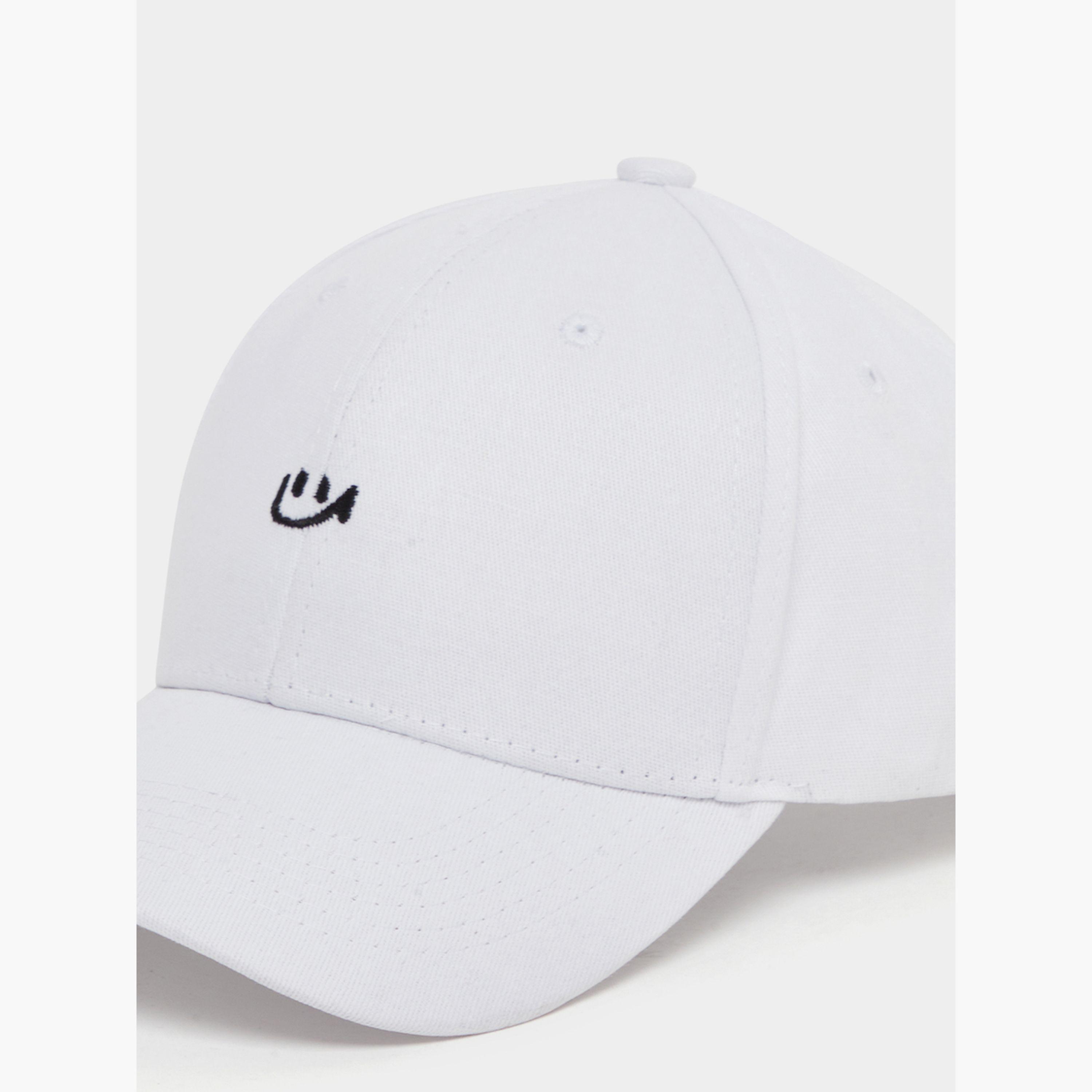 Styli Embroidered Smile Baseball Cap-men-caps-image-3