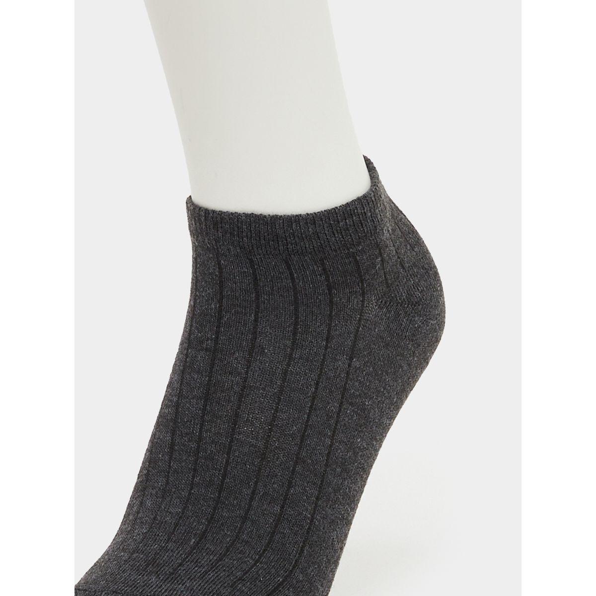 Styli Set of 5 Multicolor Ribbed Cuff Ankle Socks-men-socks-image-9