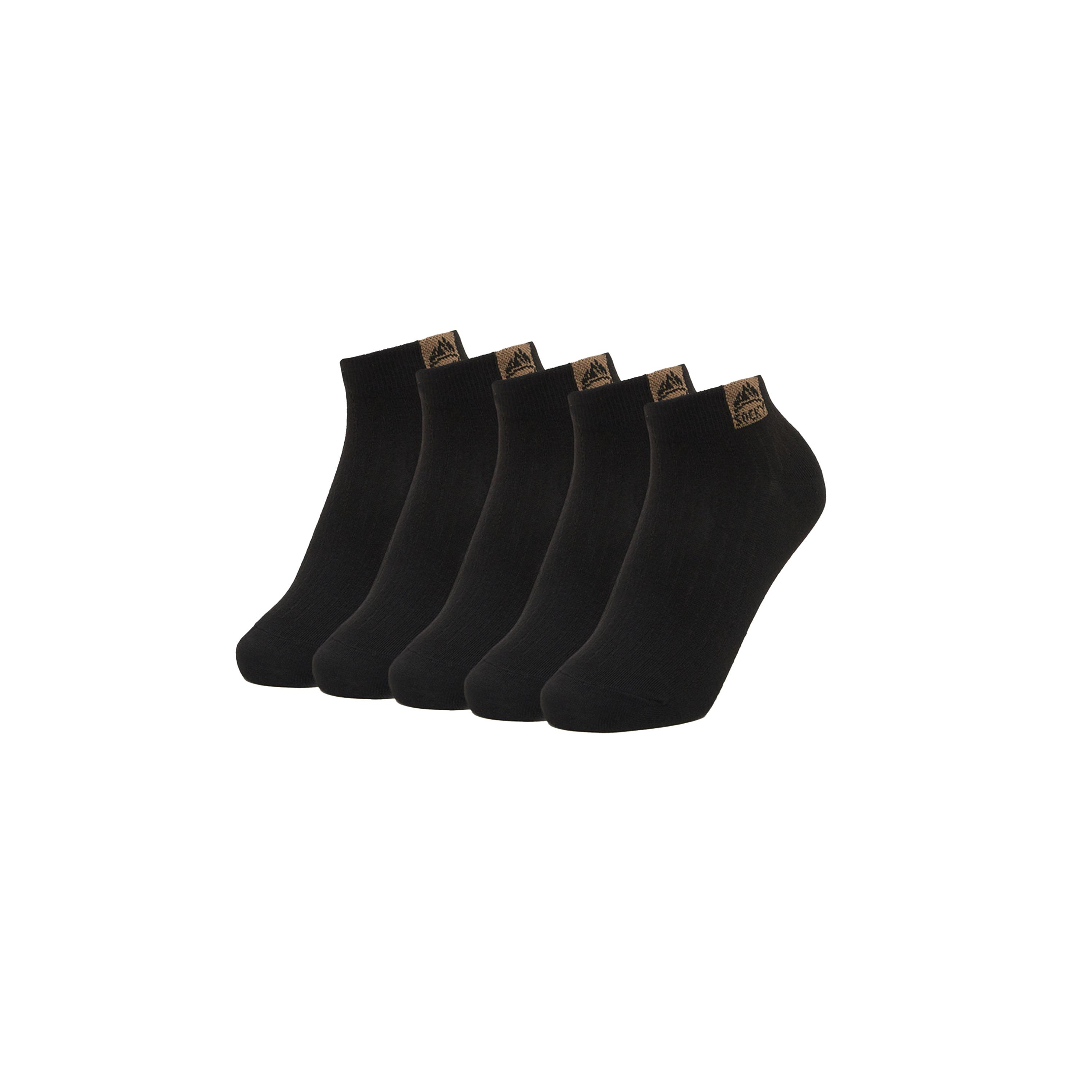 Styli Pack of 5 - ContrastDetail Ribbed Cuff Ankle Socks-men-socks-image-1