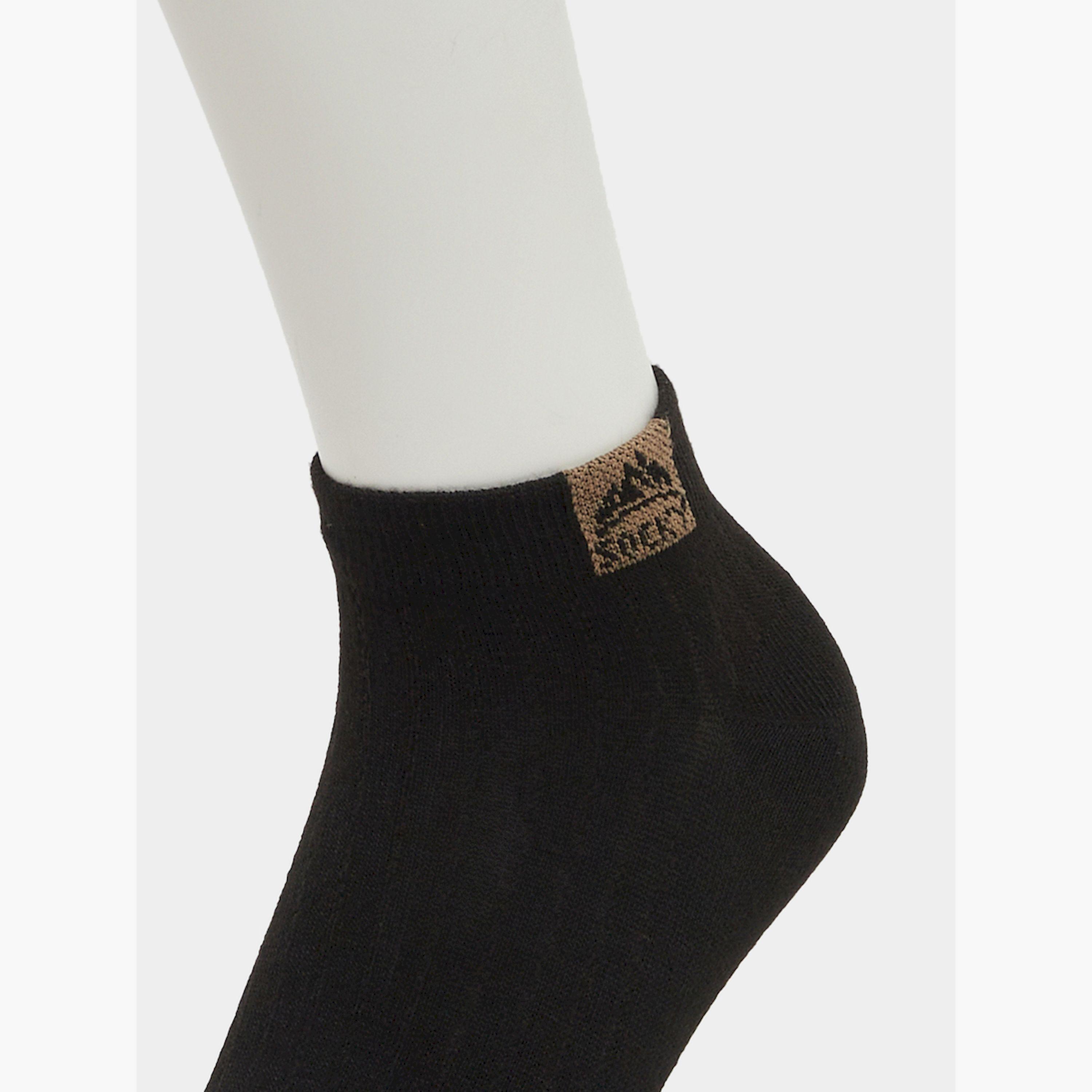 Styli Pack of 5 - ContrastDetail Ribbed Cuff Ankle Socks-men-socks-image-3