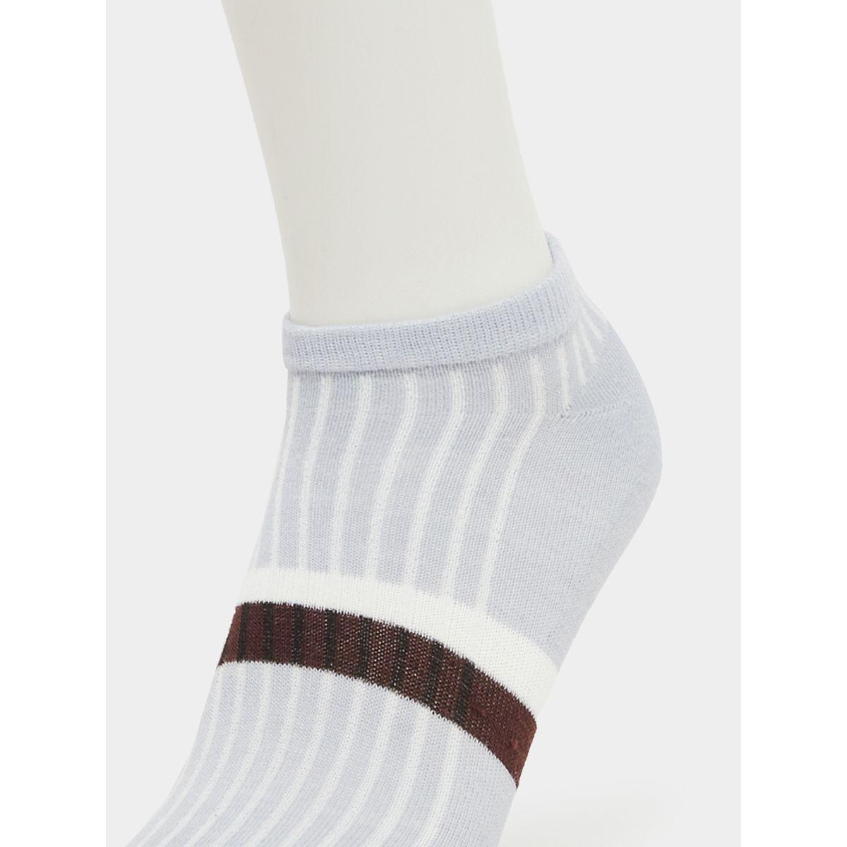 Styli Pack of 5 Multicolor Striped Ankle Socks-men-socks-image-3