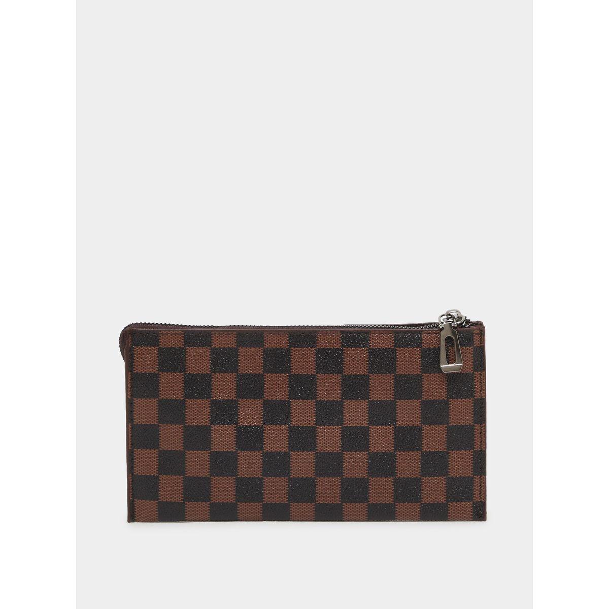 Styli Brown Checkered Handbag-men-bags-image-2