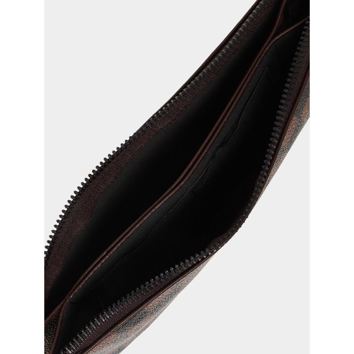 Styli Brown Checkered Handbag-men-bags-image-4