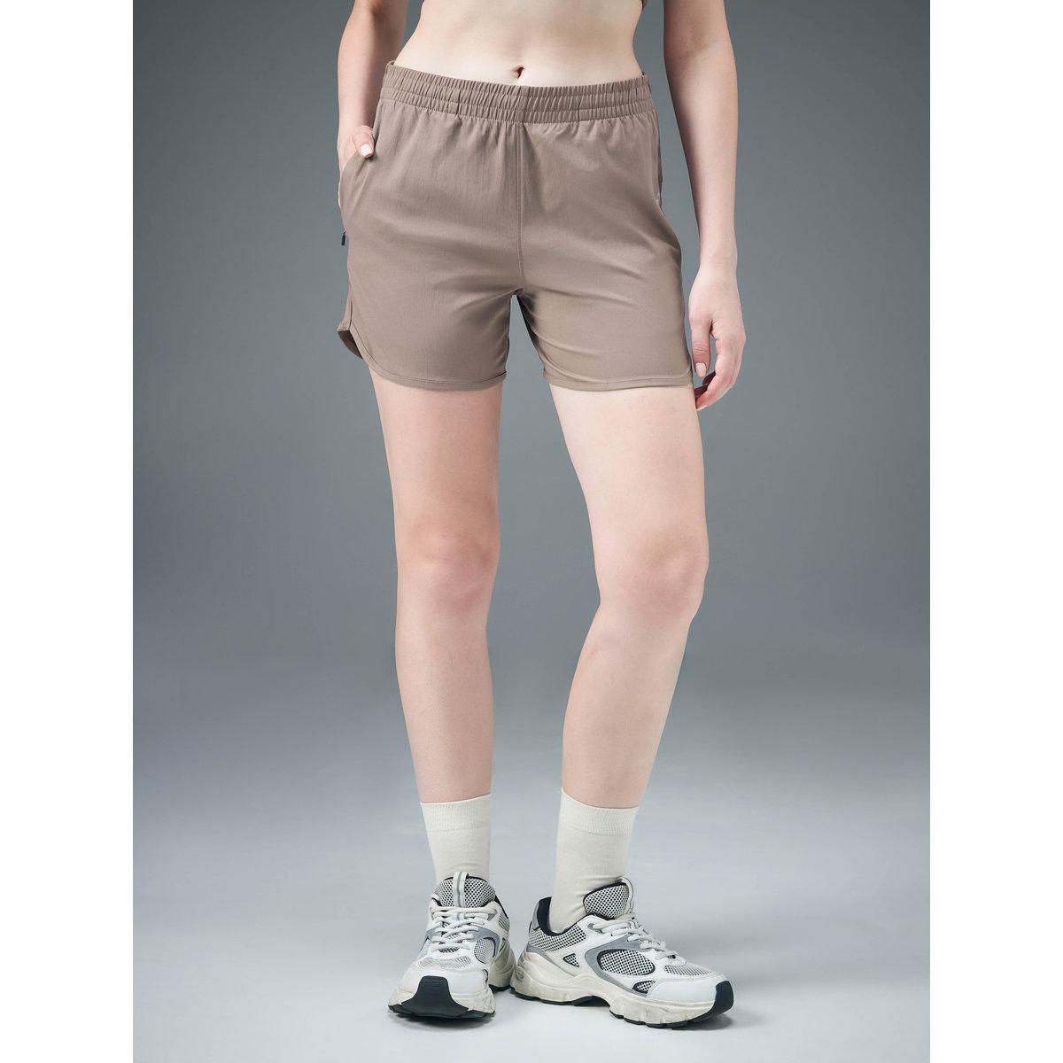 Technosport Women Solid Regular Fit Shorts-women-clothing-sportswearandactivewear-bottoms-image-3