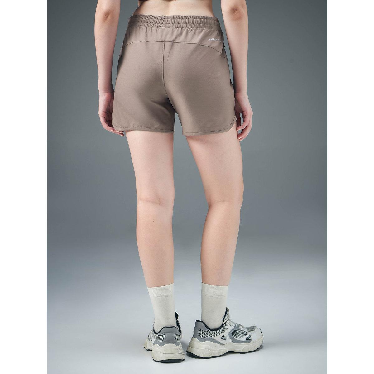 Technosport Women Solid Regular Fit Shorts-women-clothing-sportswearandactivewear-bottoms-image-4