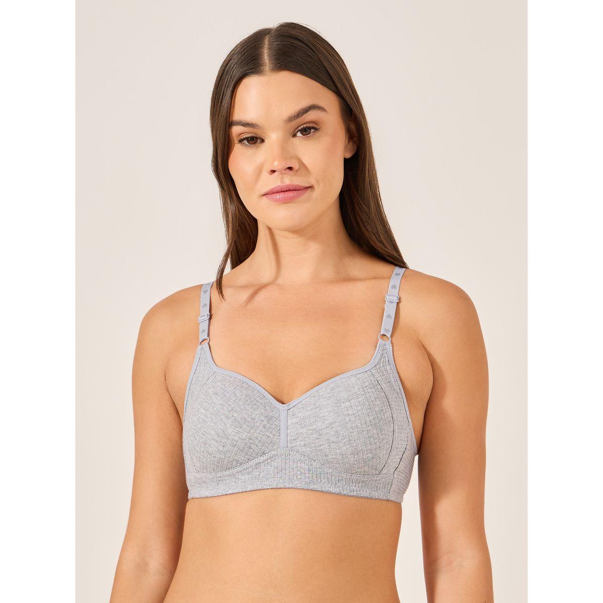Styli Pack of 3 - Cotton Comfort Rib Non Wired Padded T-shirt Bra-women-clothing-lingerie-bras-image-3