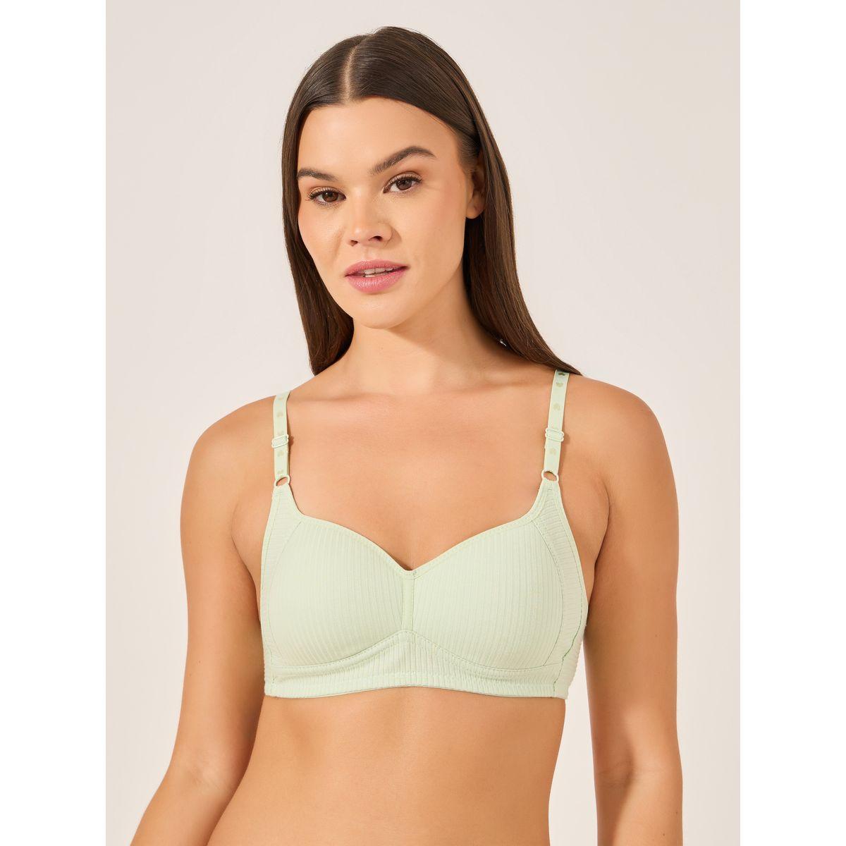 Styli Pack of 3 - Cotton Comfort Rib Non Wired Padded T-shirt Bra-women-clothing-lingerie-bras-image-5