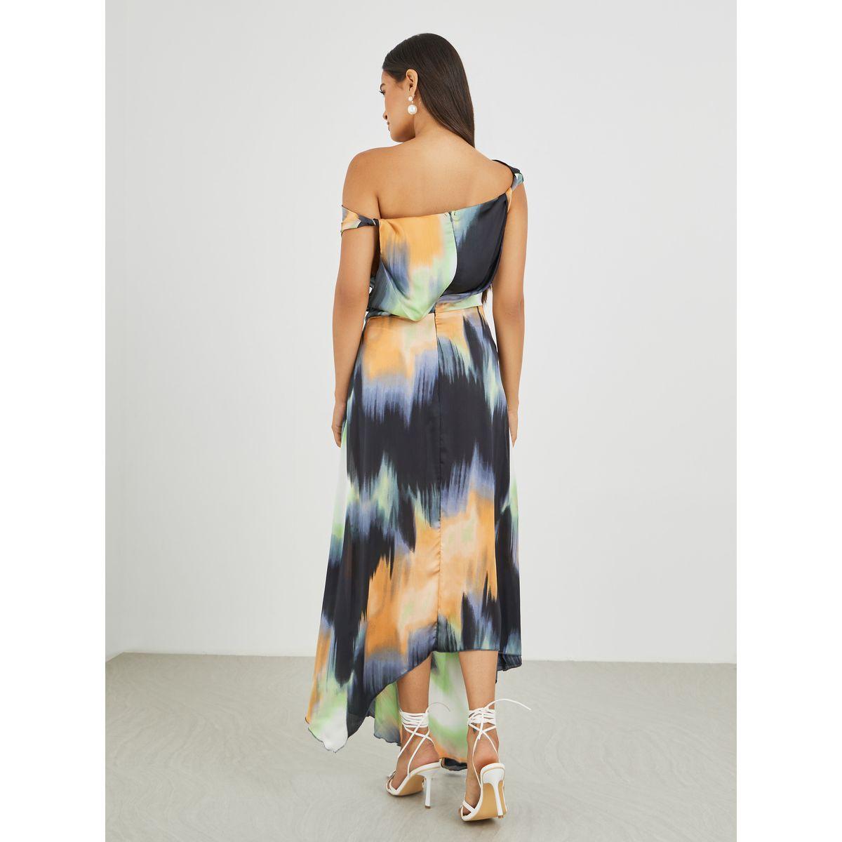 Styli Abstract Print Draped Asymmetric A-Line Maxi Dress-women-clothing-dresses-image-5