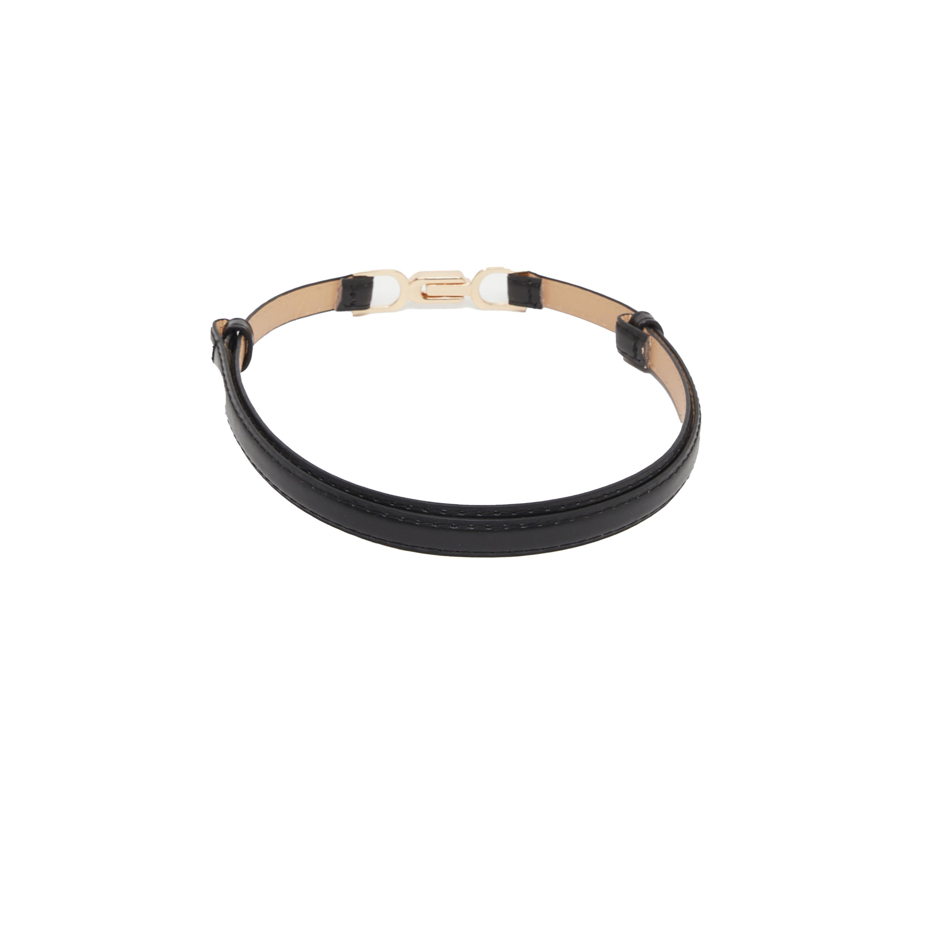 Styli Gold Buckle Black Slim Belt-women-clothingaccessories-belts-image-2