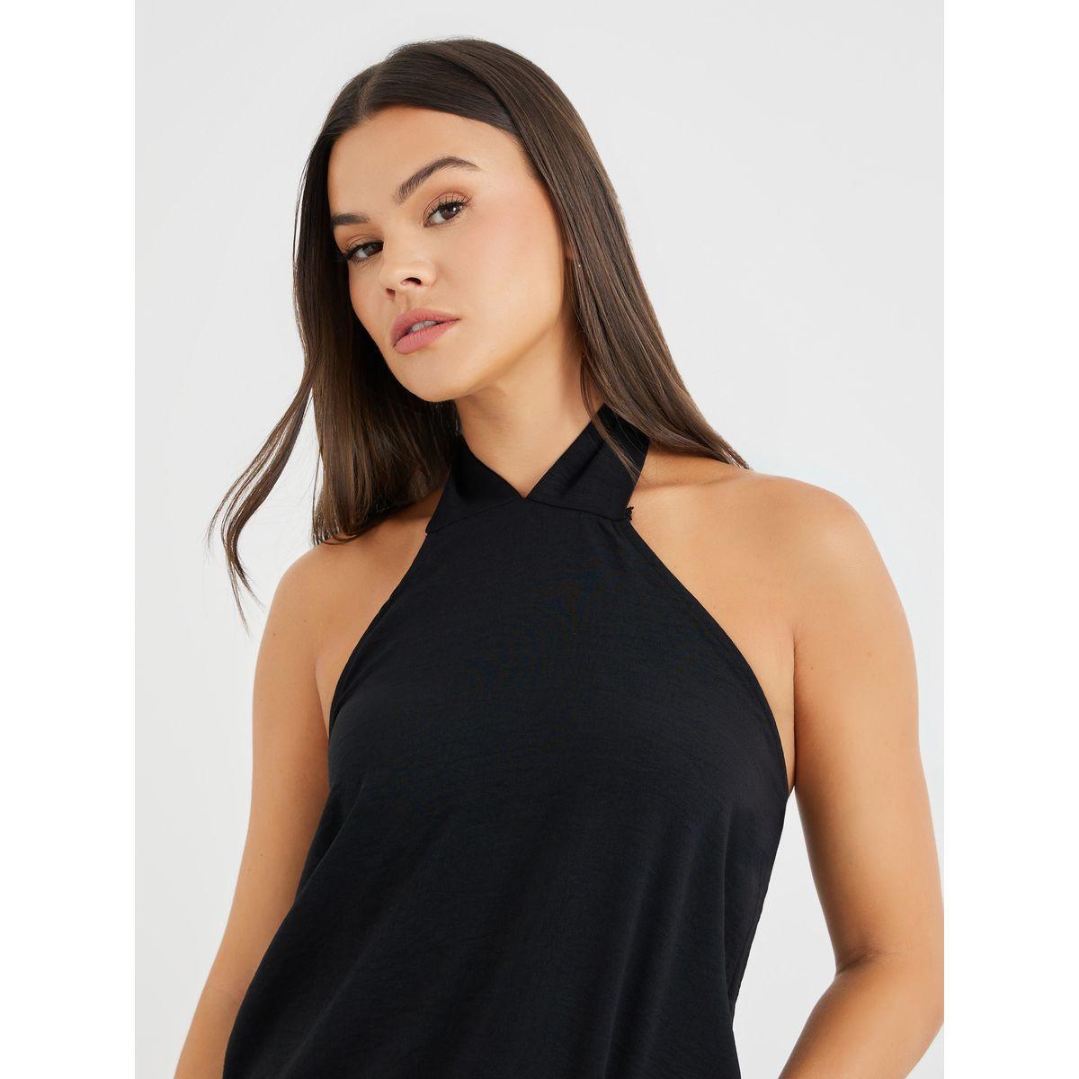 Styli Solid Halter Neck Cami Top-women-clothing-tshirts-image-1