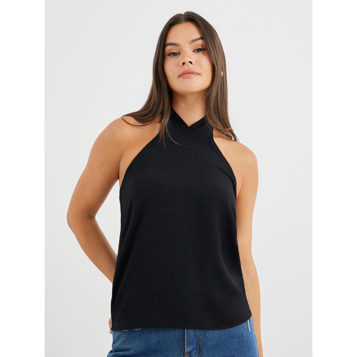 Styli Solid Halter Neck Cami Top-women-clothing-tshirts-image-3