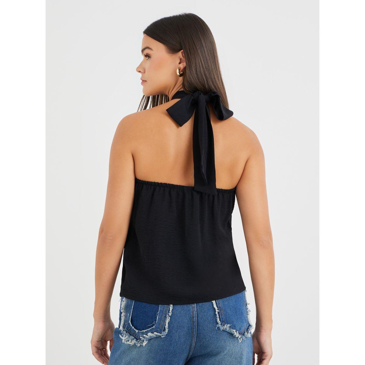 Styli Solid Halter Neck Cami Top-women-clothing-tshirts-image-5