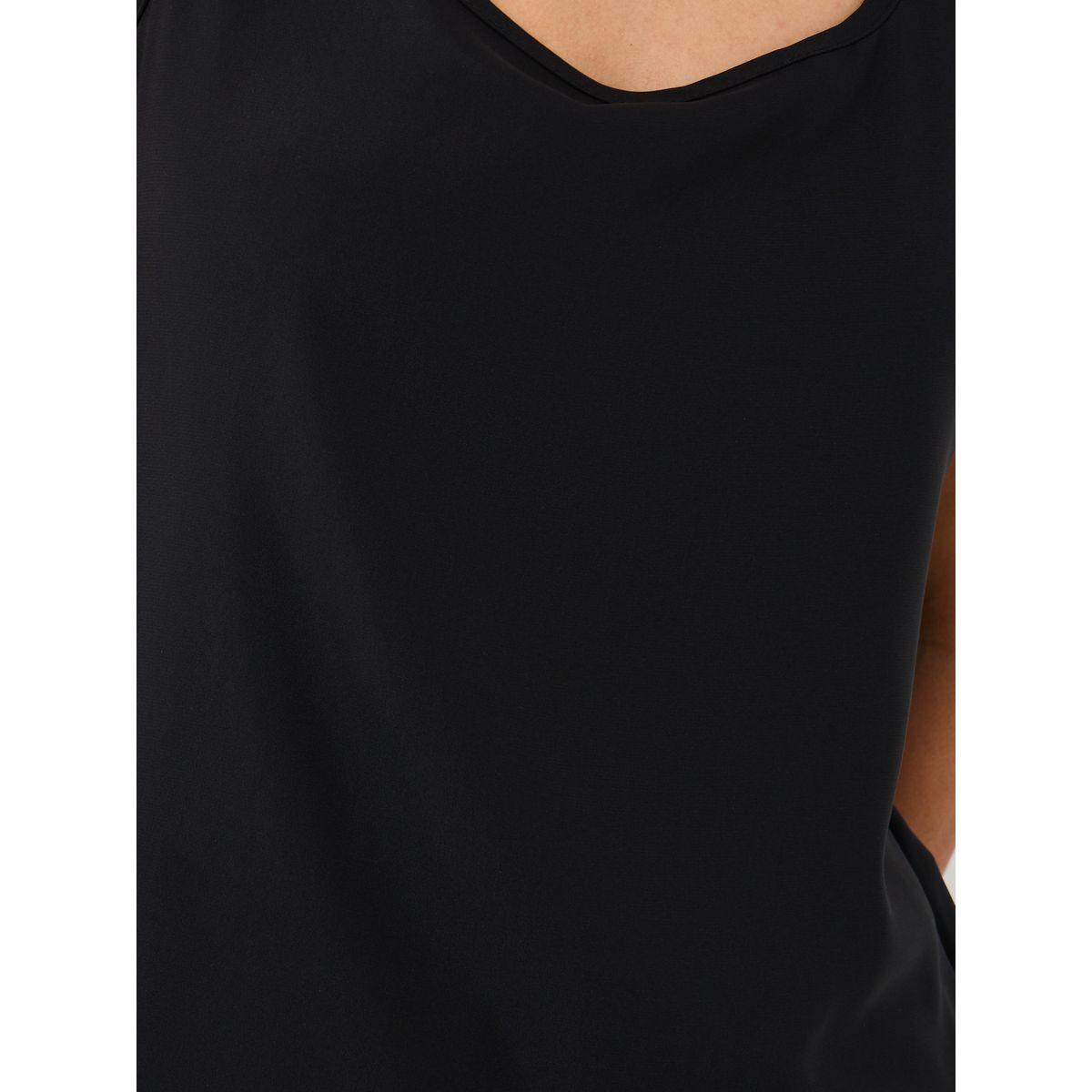 بلوزة سادة بلا أكمام بياقة سكوب-women-clothing-shirtsandblouses-blouses-image-3