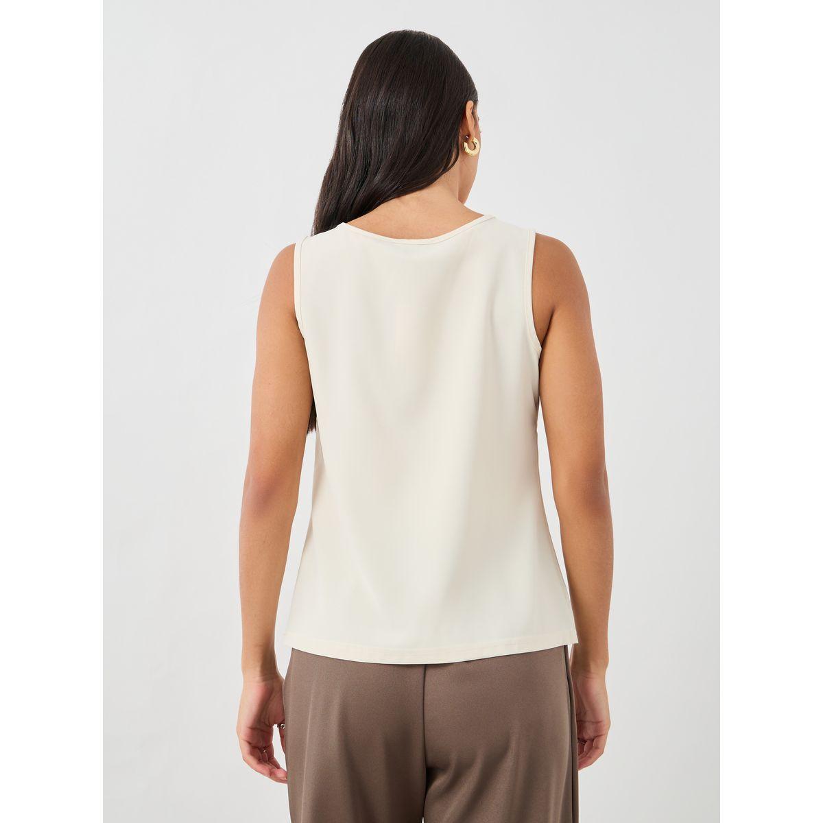 Styli Solid Scoop Neck Sleeveless Top-women-clothing-shirtsandblouses-blouses-image-5