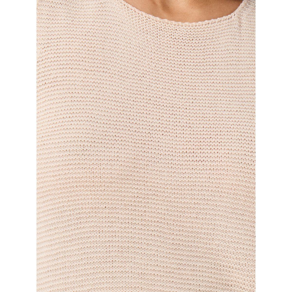 بلوزة محبوكة بلا أكمام بياقة دائرية-women-clothing-tshirts-image-4