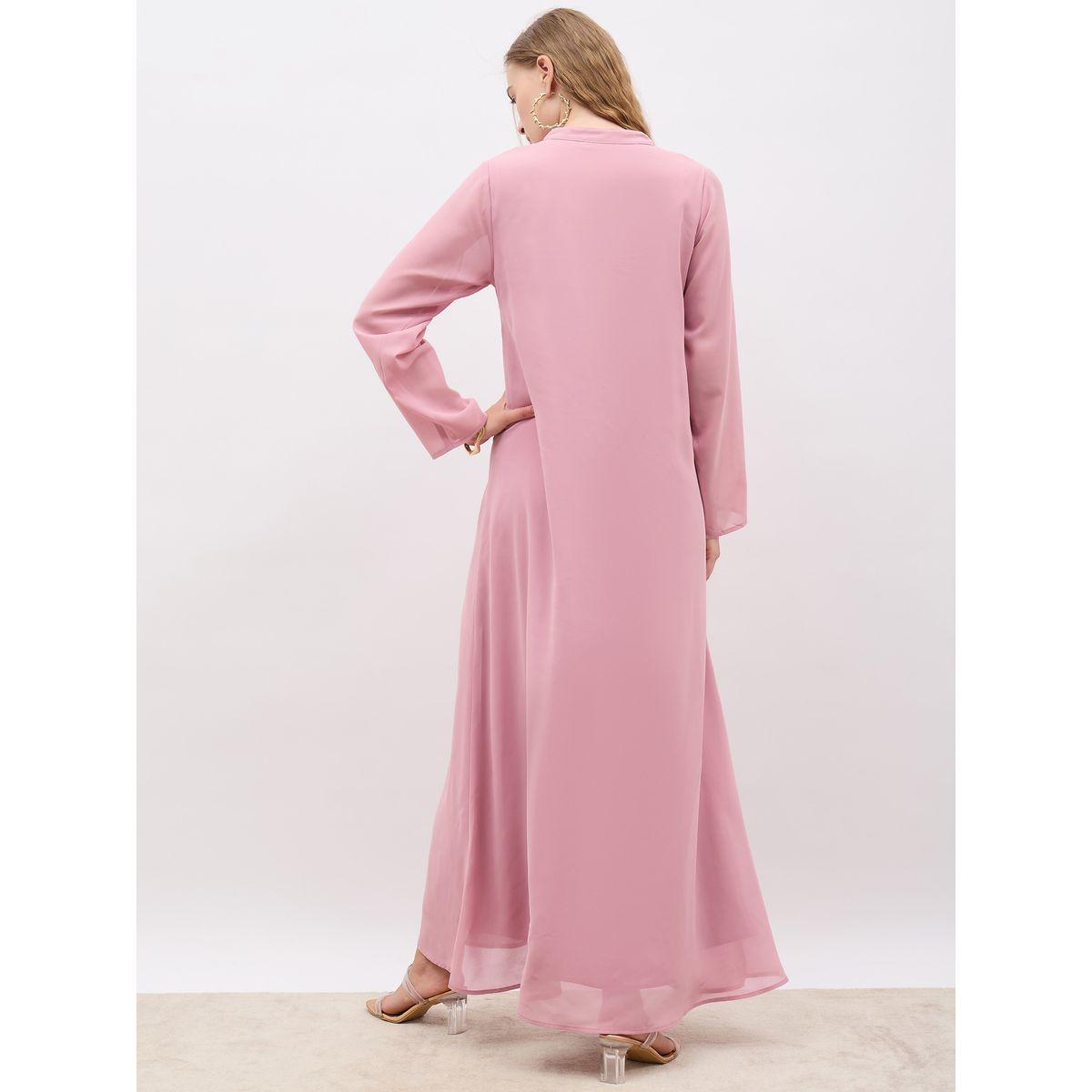 جلابية مُطرّزة بالترتر مع ياقة-women-arabicclothing-jalabiyas-image-5