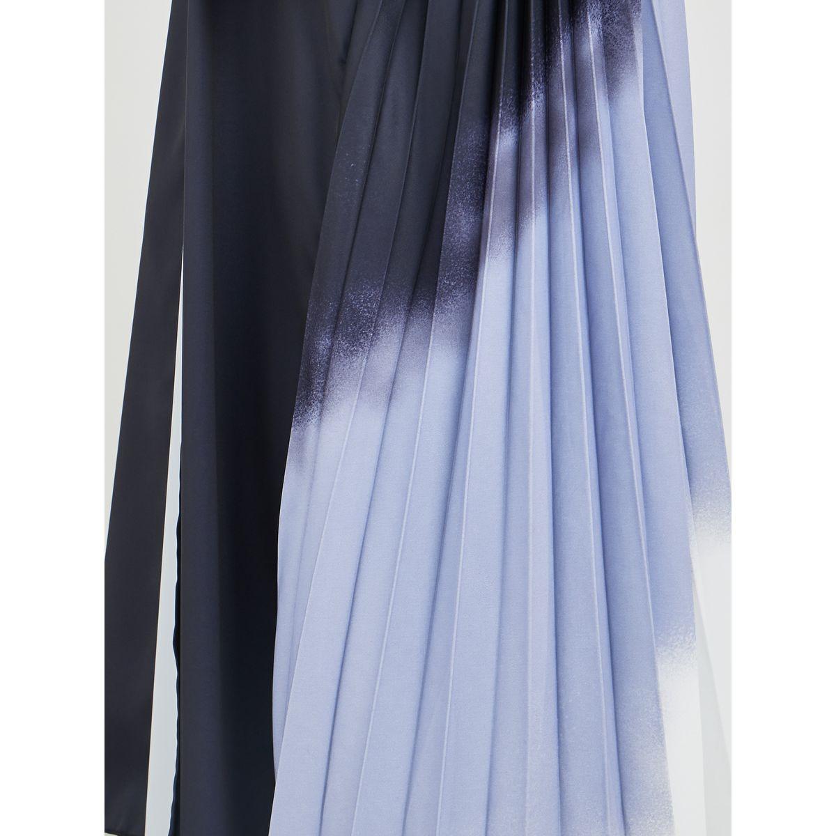 Styli Women Ombre Pleated Back Open Front Abaya-women-arabicclothing-abayas-image-4