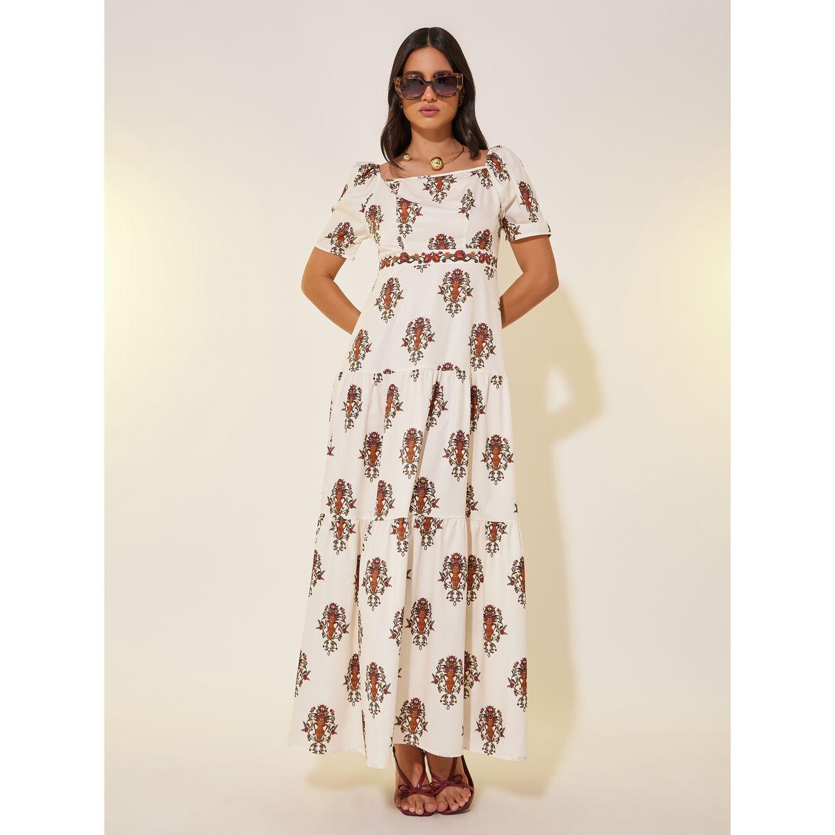 فستان طويل مطبع بالكامل مع أكمام قصيرة-women-clothing-dresses-image-2