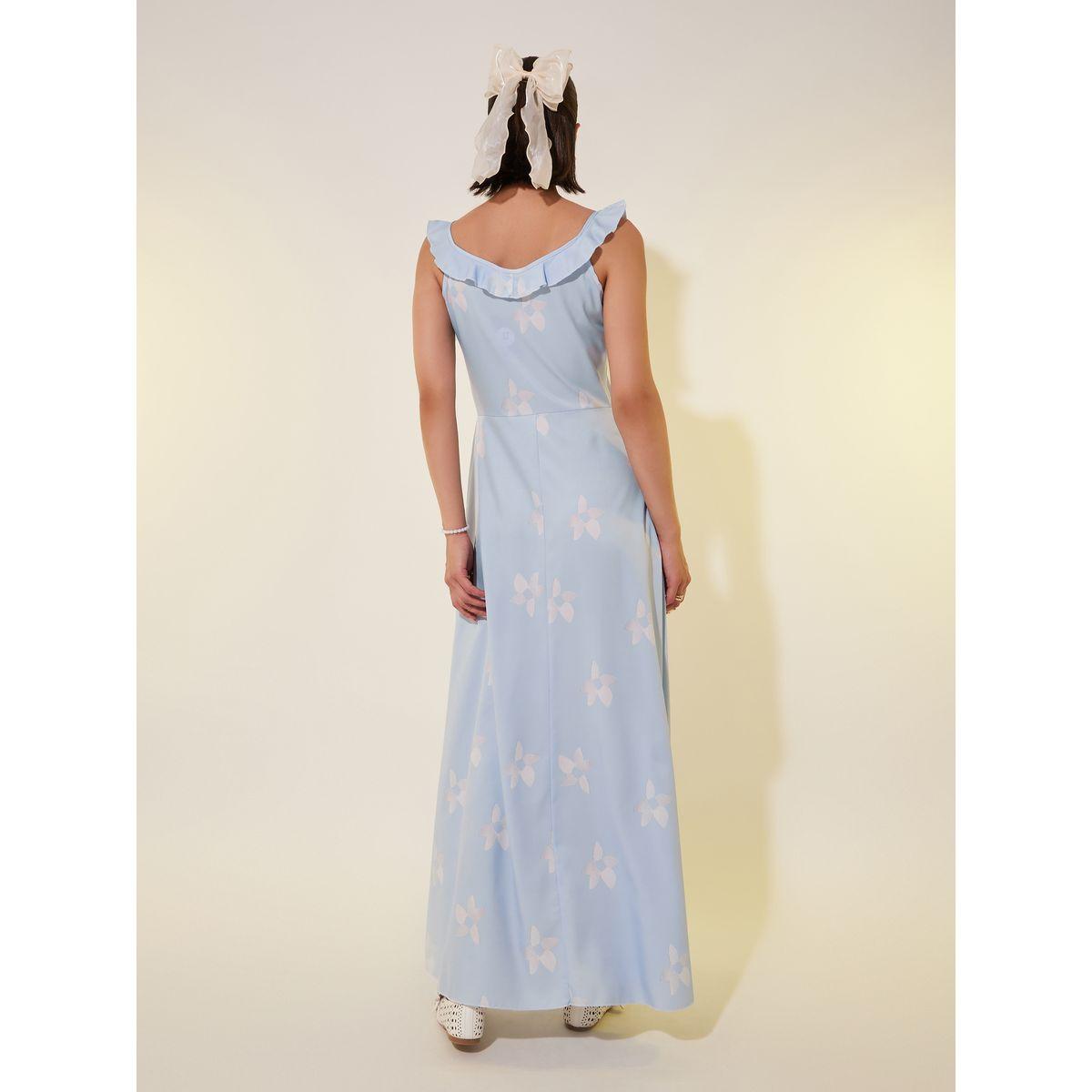 فستان طويل مطبع بالكامل مع تفاصيل كشكش-women-clothing-dresses-image-5