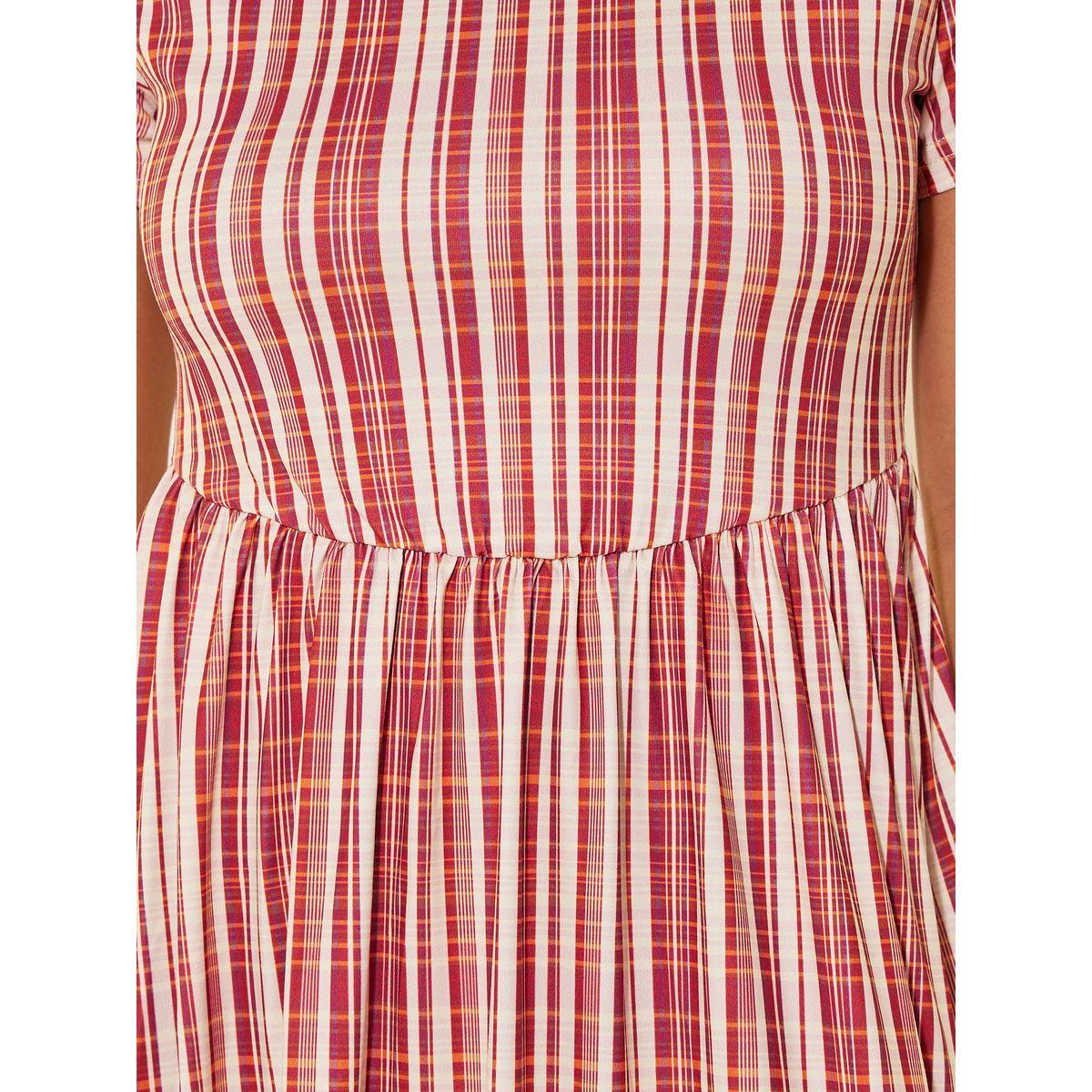 فستان طويل مطبع بالكامل مع أكمام قصيرة-women-clothing-dresses-image-4