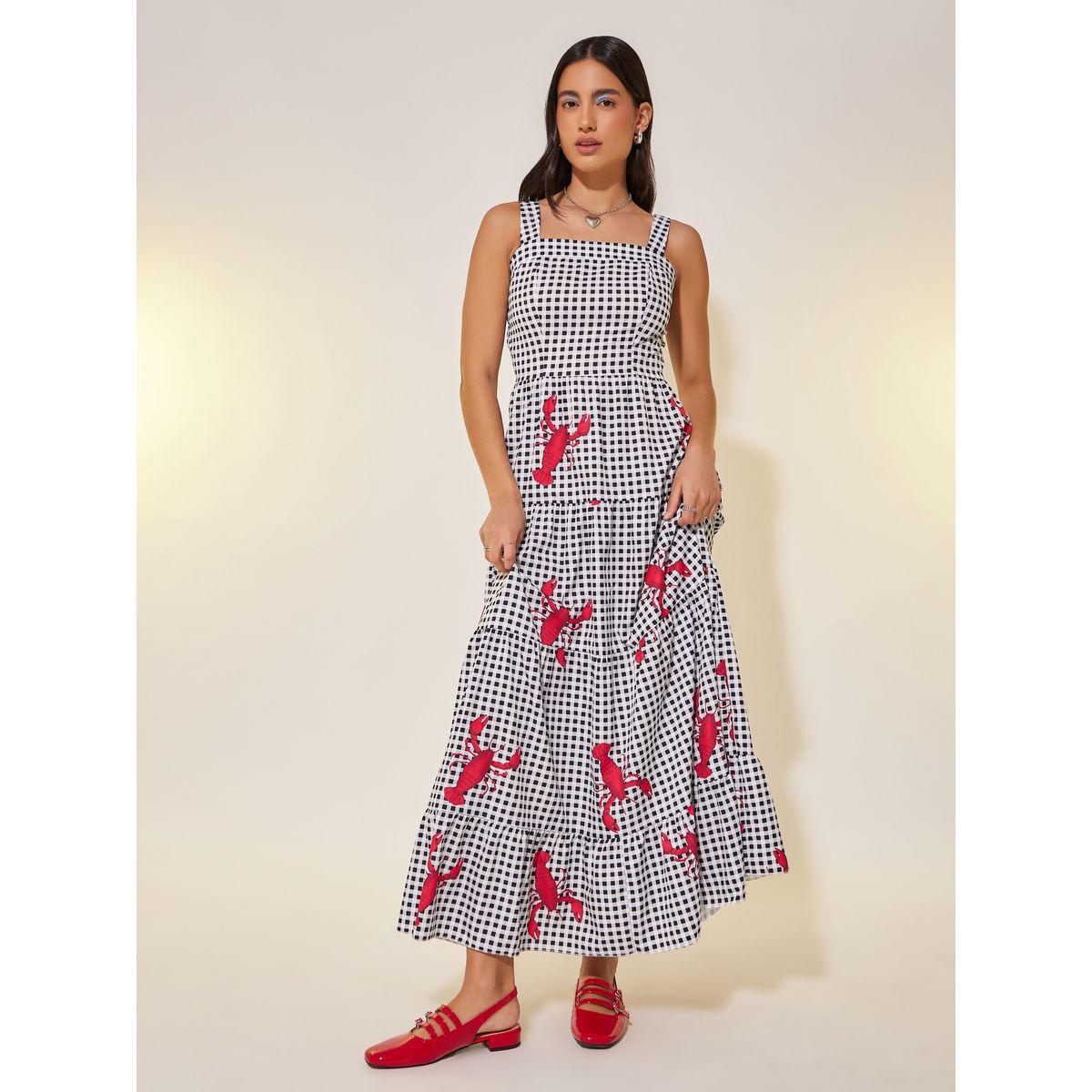 Styli All Over Print Square Neck Tiered Maxi Dress-women-clothing-dresses-image-1