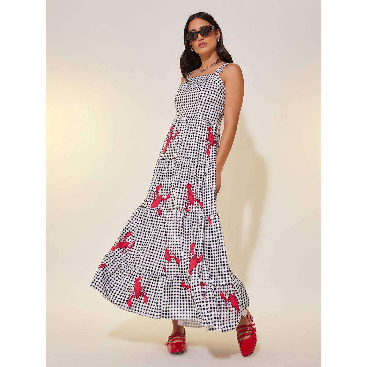 Styli All Over Print Square Neck Tiered Maxi Dress-women-clothing-dresses-image-2
