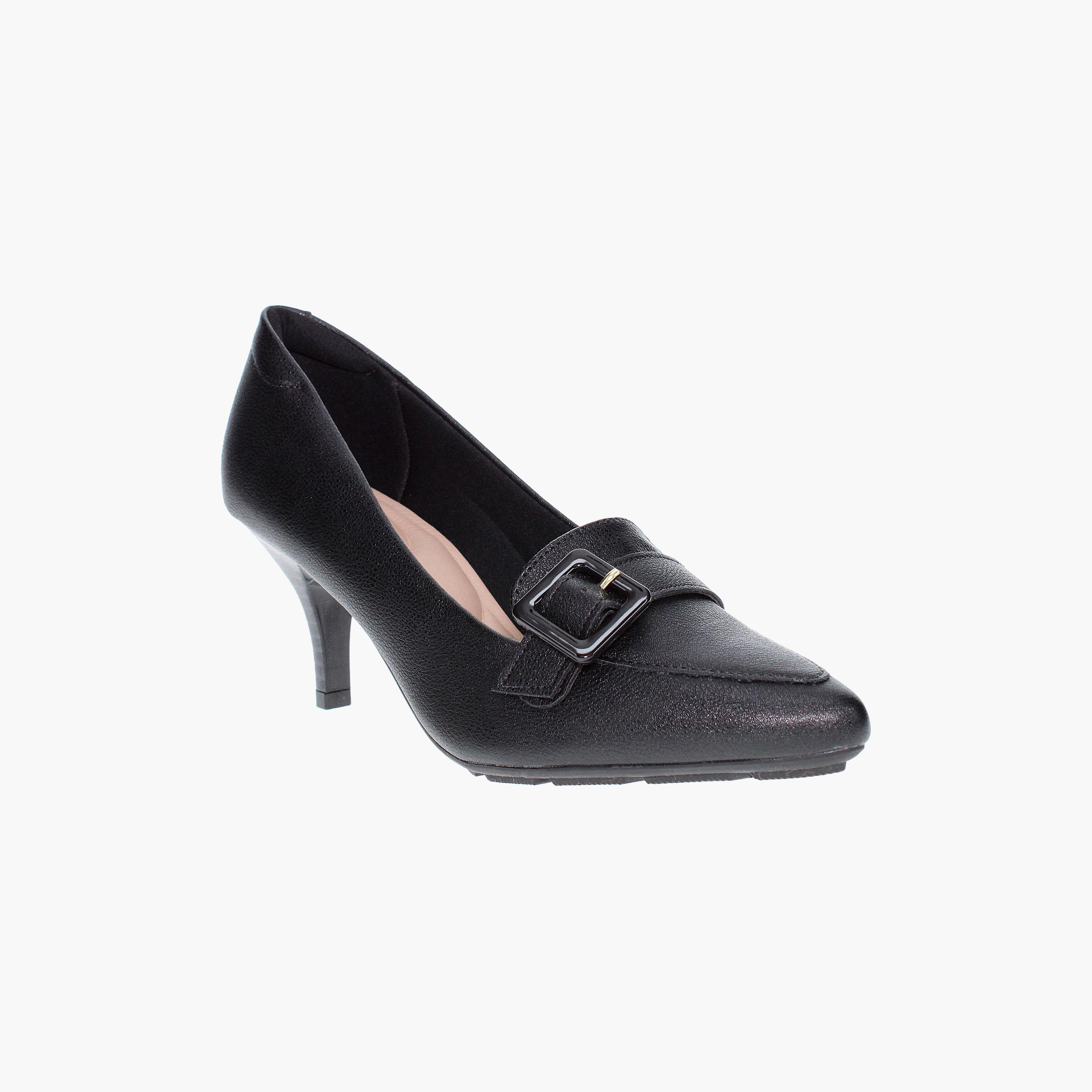 Modare by Geoomnii Women's Kitten Heel Pumps with Buckle Detail | 7013-567-21736      -women-shoes-heels-image-1