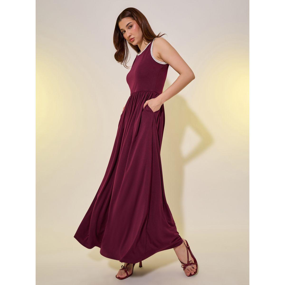 Styli Solid Lace Trim Sleeveless A-Line Midi Dress-women-clothing-dresses-image-3