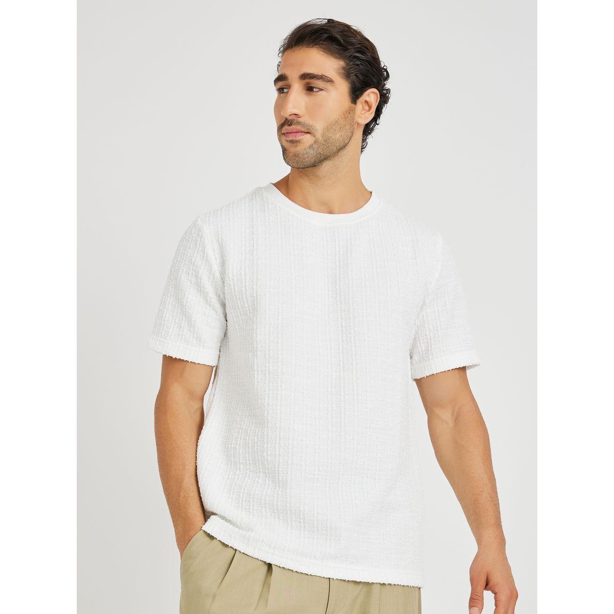 Styli Solid Vertical Textured Oversized T-Shirt-men-clothing-tshirtsandpolos-tshirts-image-1