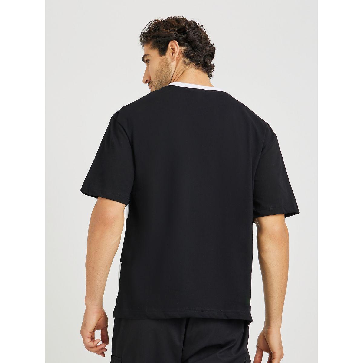 Styli Text Print Micro Pique Boxy Fit Varsity T-Shirt-men-clothing-tshirtsandpolos-tshirts-image-4