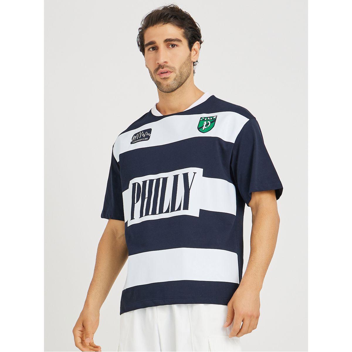 Styli Text Print Micro Pique Boxy Fit Varsity T-Shirt-men-clothing-tshirtsandpolos-tshirts-image-1