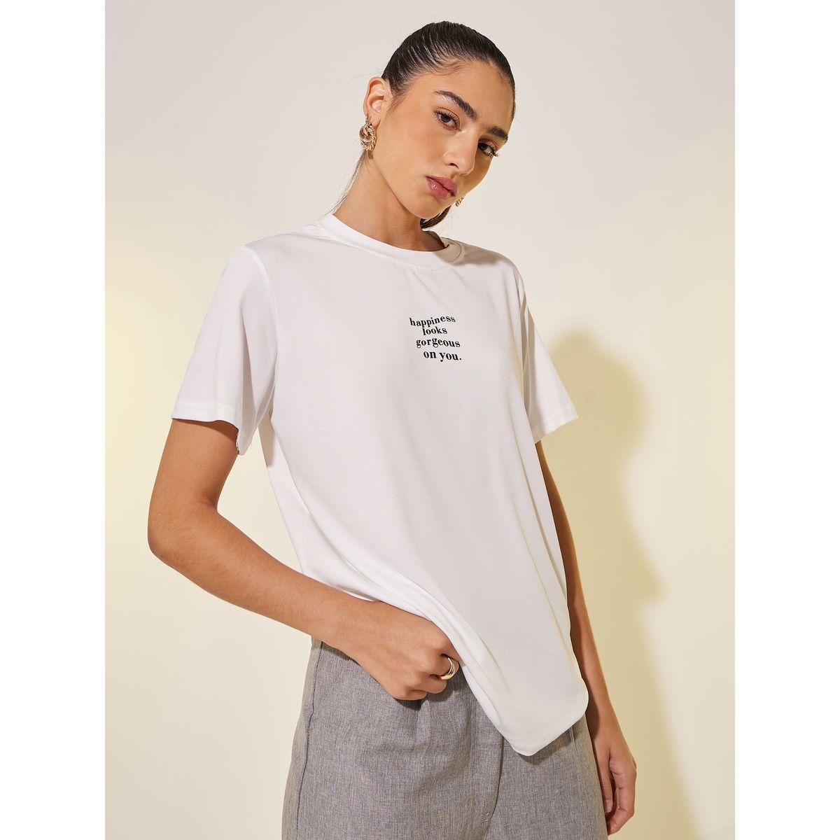 Styli Slogan Print Round Neck Regular Fit T-Shirt-women-clothing-tshirts-image-3