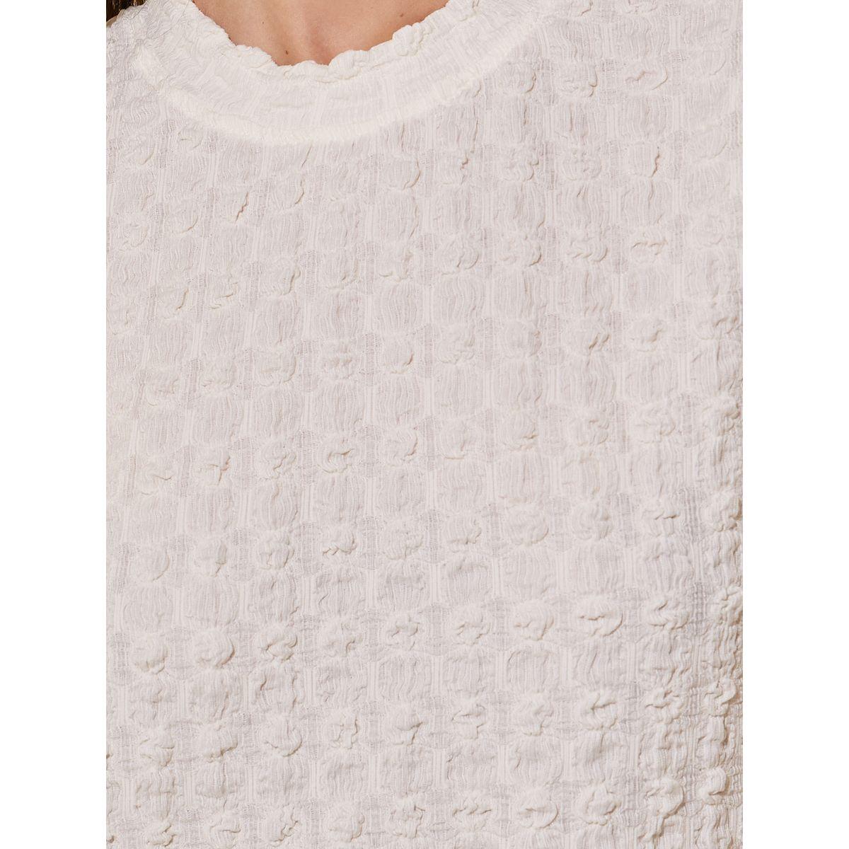 Styli Textured Round Neck Regular Fit T-Shirt-women-clothing-tshirts-image-3