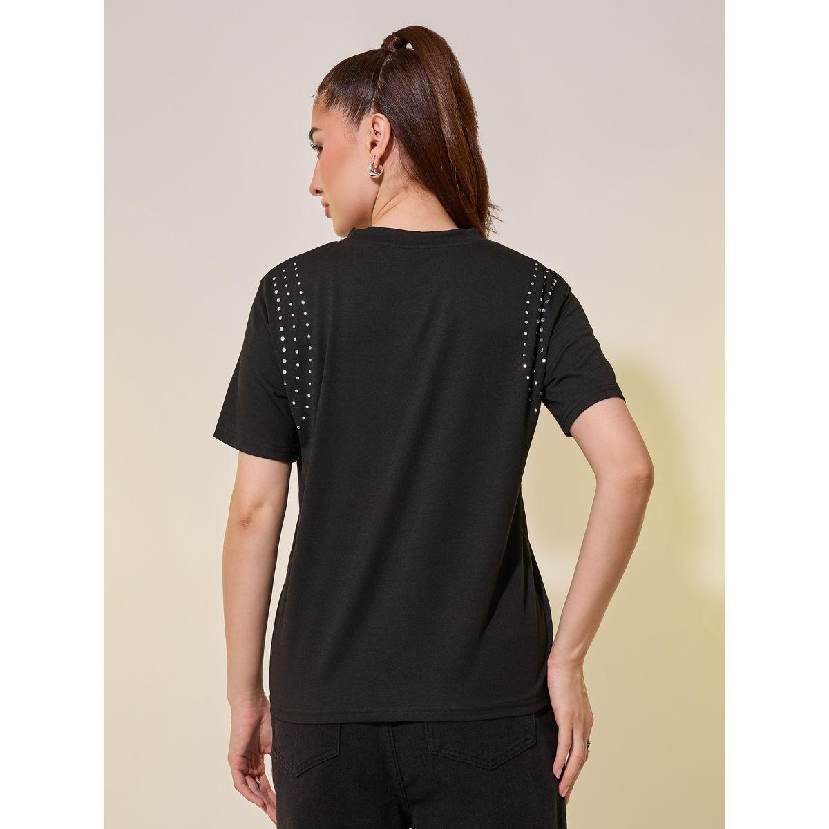 Styli Studded Short Sleeve Regular Fit T-Shirt-women-clothing-tshirts-image-4