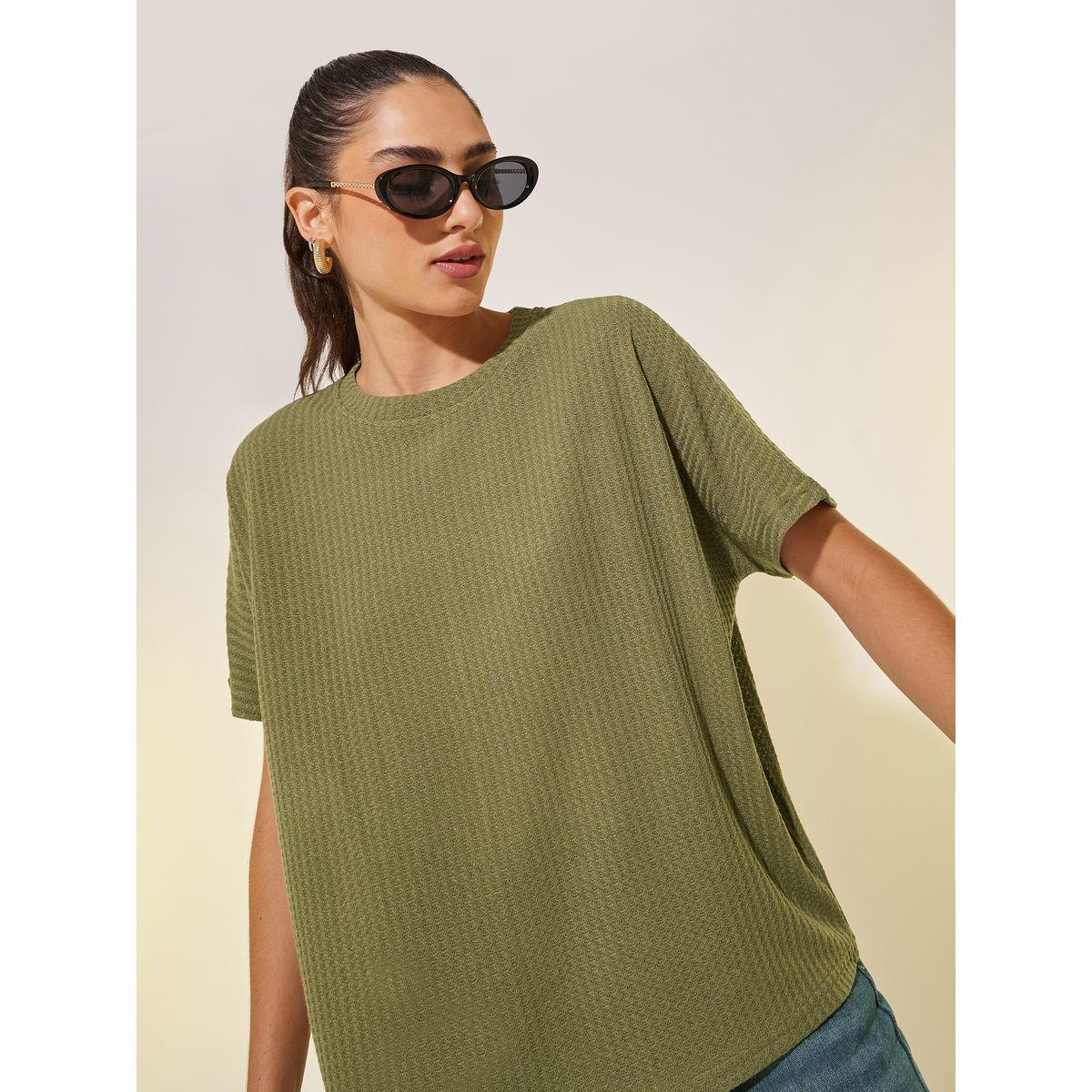 تيشيرت فضفاض بياقة دائرية-women-clothing-tshirts-image-1