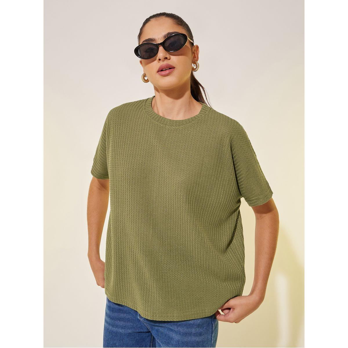 تيشيرت فضفاض بياقة دائرية-women-clothing-tshirts-image-3