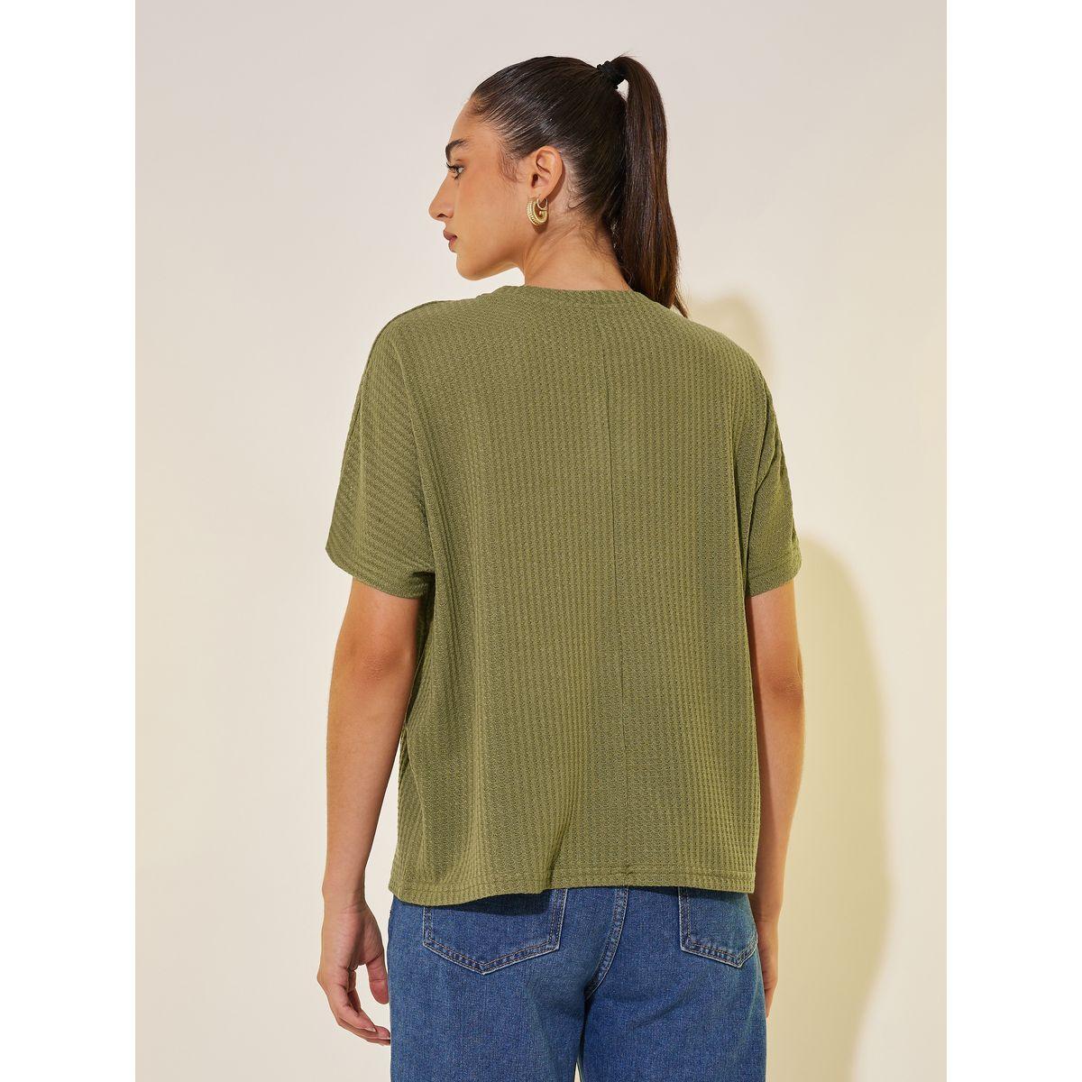 Styli Walf Textured Round Neck Oversized T-Shirt-women-clothing-tshirts-image-5
