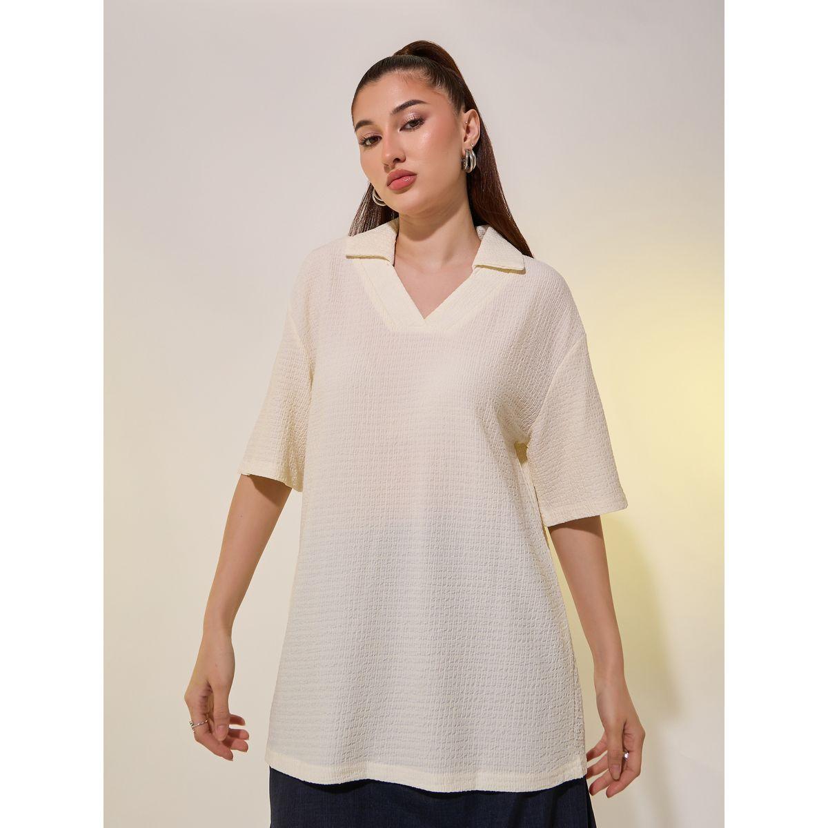 تيشيرت بياقة بولو وأكمام قصيرة-women-clothing-tshirts-image-3