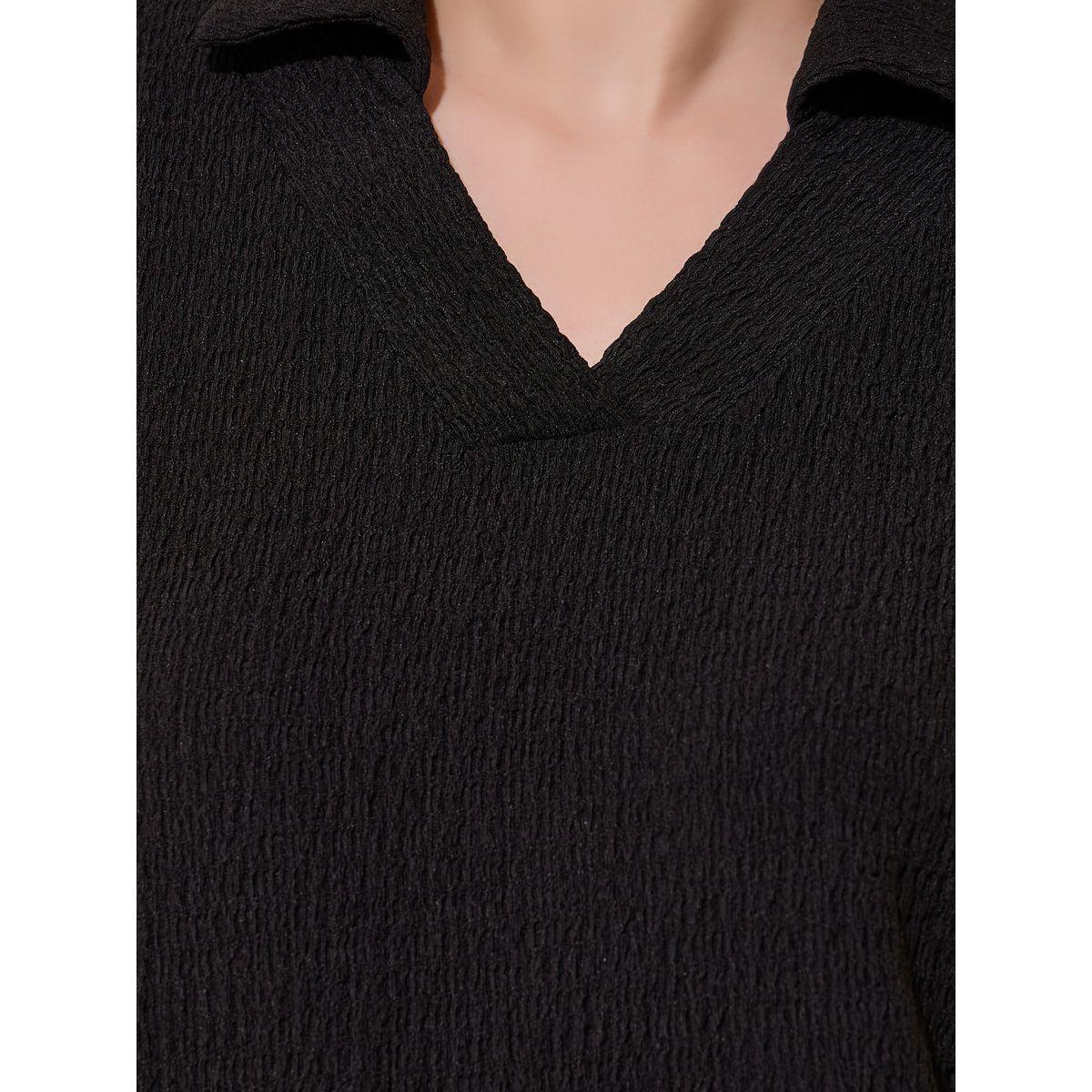 تيشيرت سادة بياقة بولو وأكمام قصيرة-women-clothing-tshirts-image-4