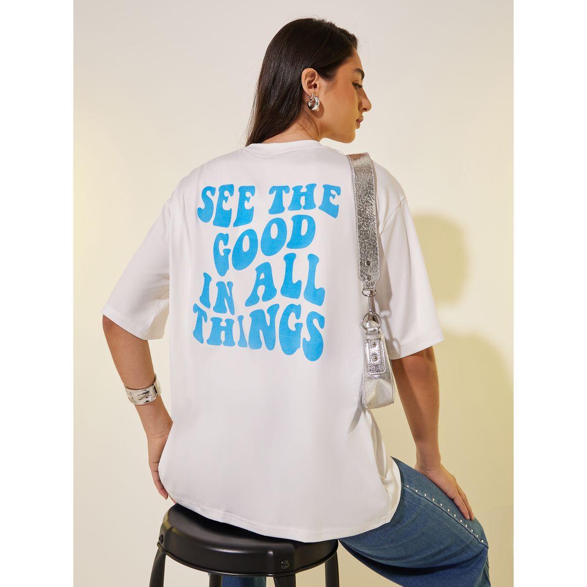 Styli Round Neck Slogan Print T-Shirt-women-clothing-tshirts-image-1