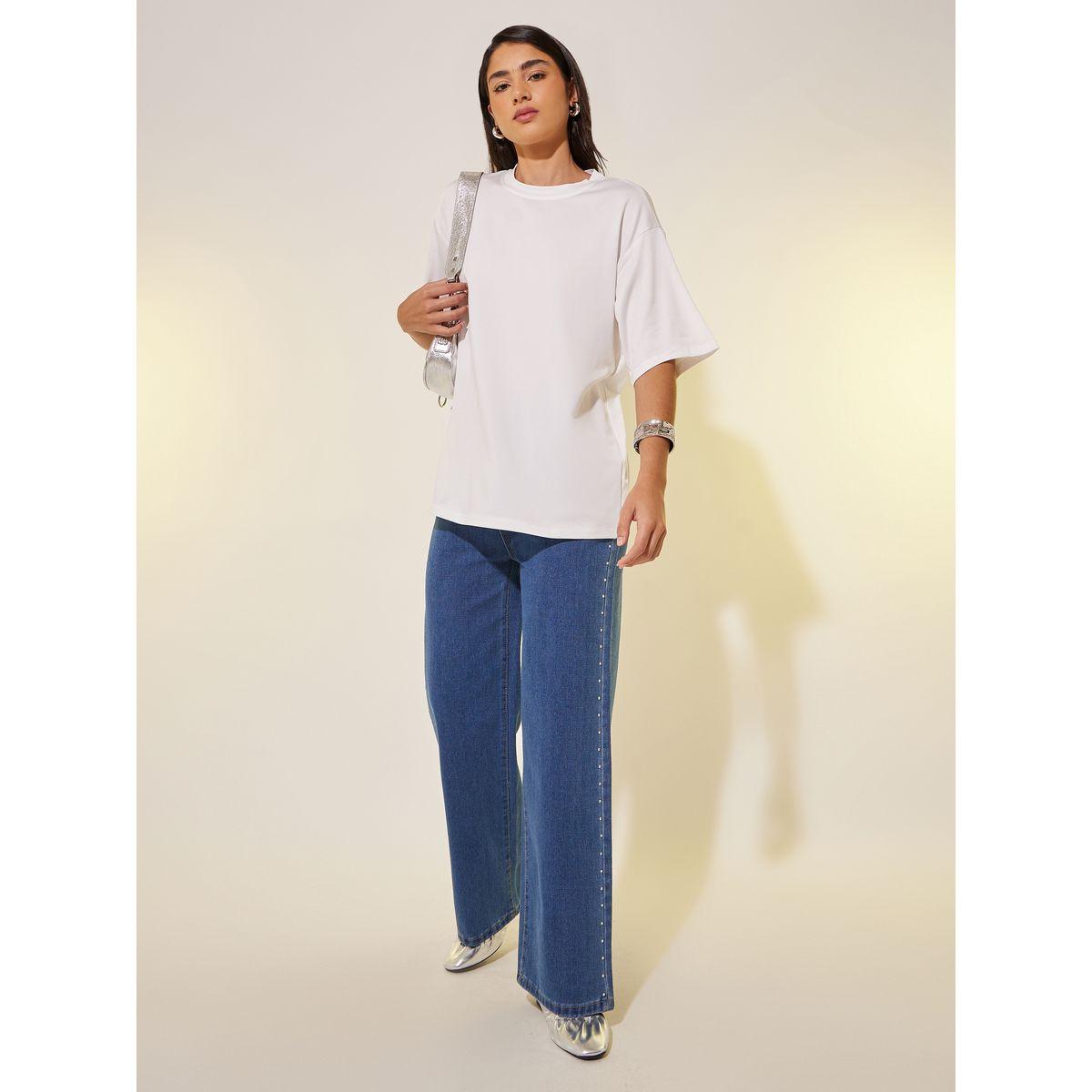 Styli Round Neck Slogan Print T-Shirt-women-clothing-tshirts-image-2