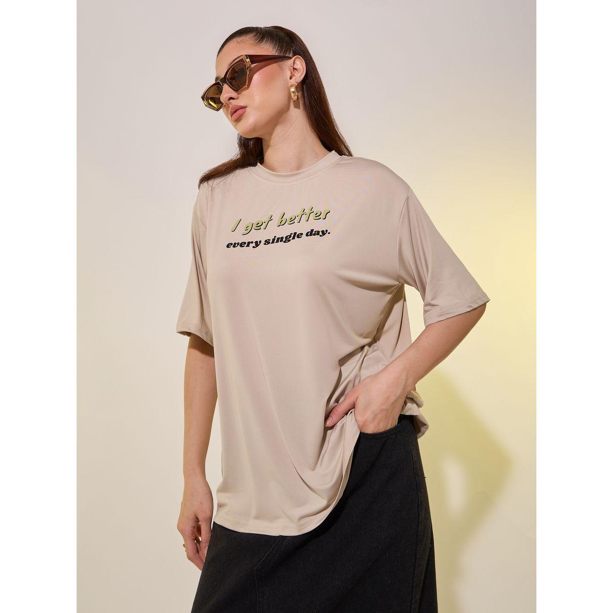 Styli Round Neck Slogan Print T-Shirt-women-clothing-tshirts-image-1