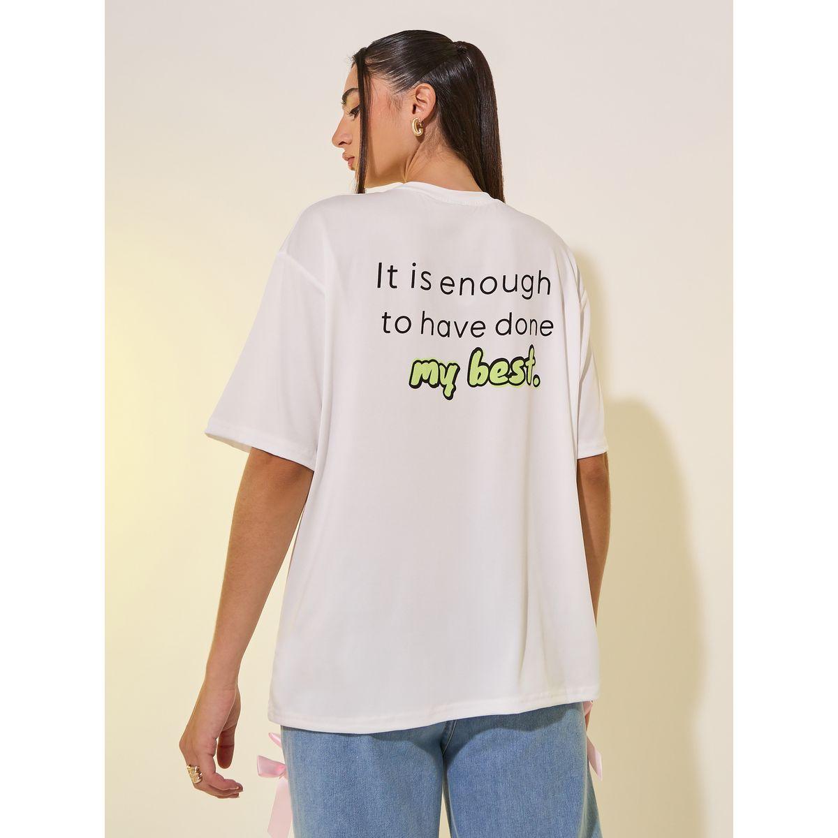 Styli Round Neck Back Slogan Print T-Shirt-women-clothing-tshirts-image-4