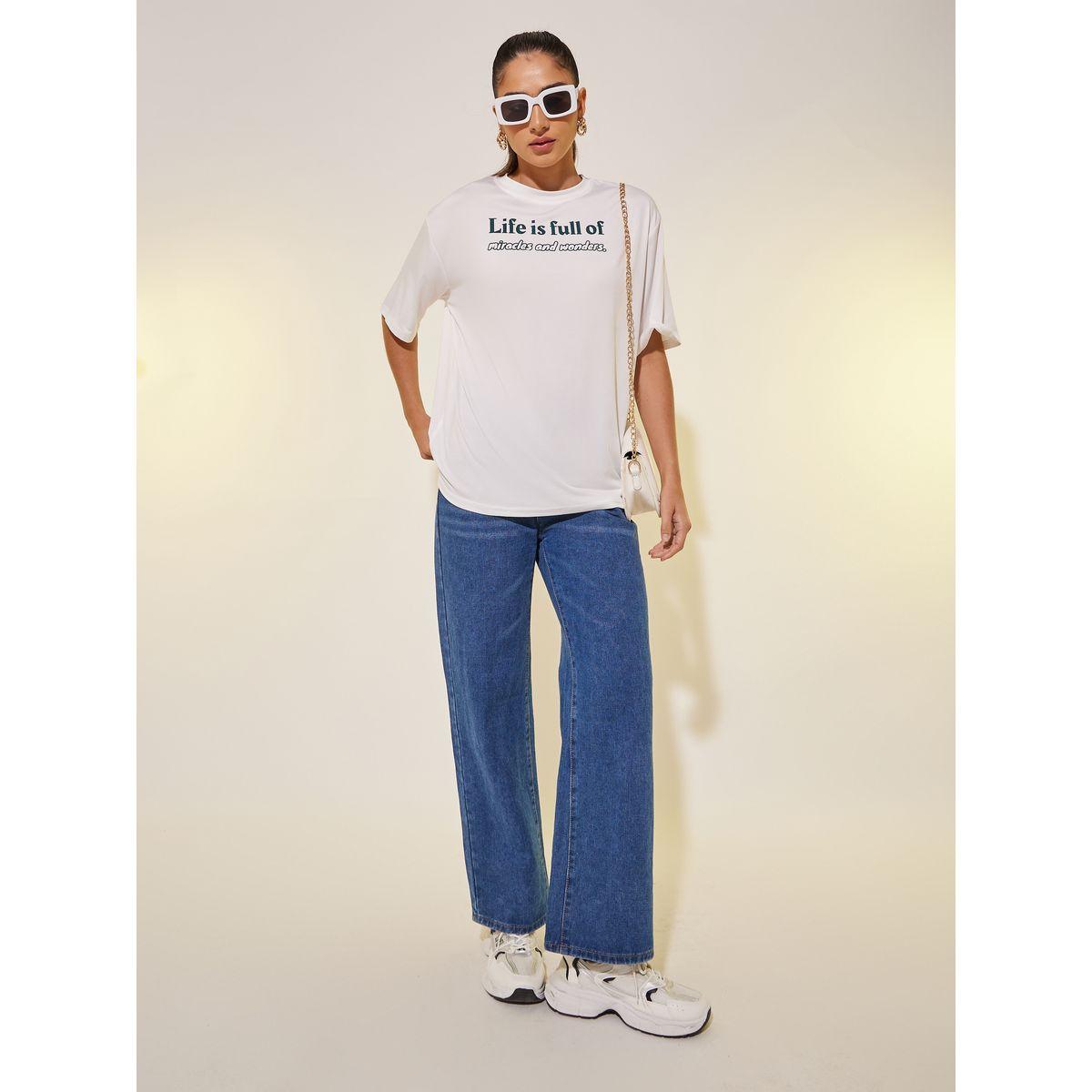 Styli Round Neck Slogan Print T-Shirt-women-clothing-tshirts-image-2