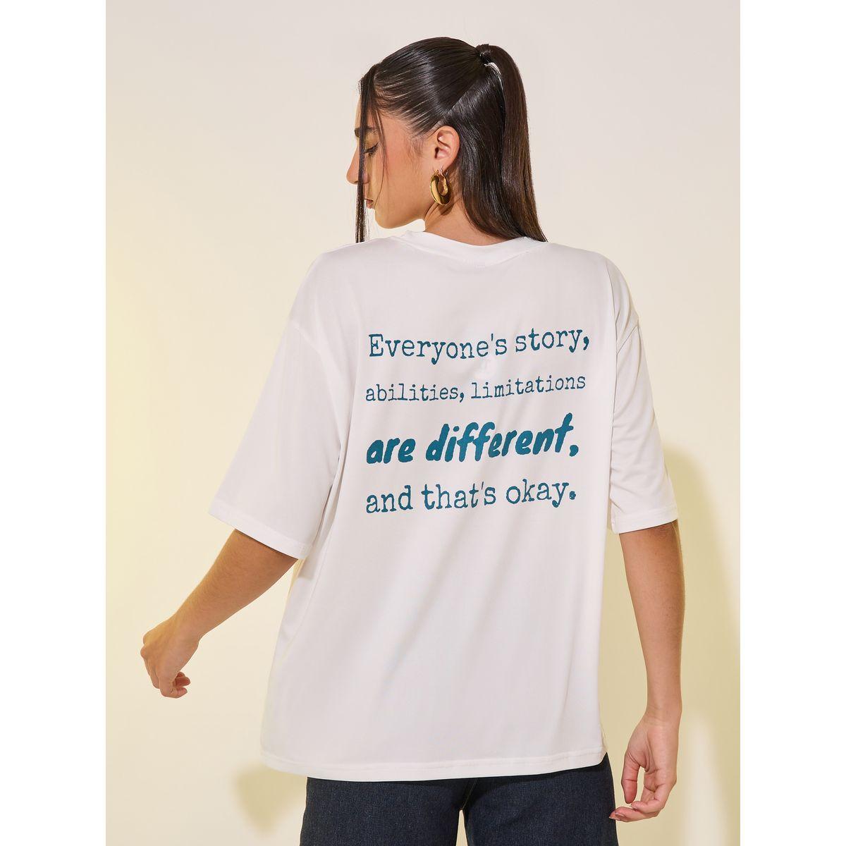 تيشيرت بياقة دائرية وطبعة كتابة-women-clothing-tshirts-image-4